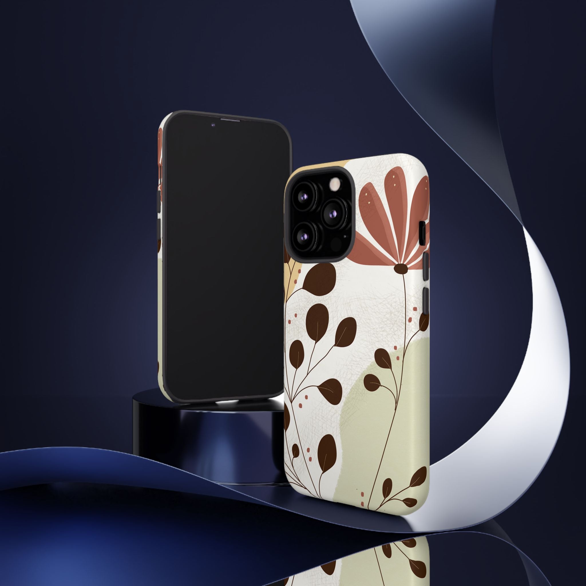 Floral Phone Case - Stylish Tough Cases for Women, Trendy Phone Cover, Gift for Her, Birthday Present, Everyday Use