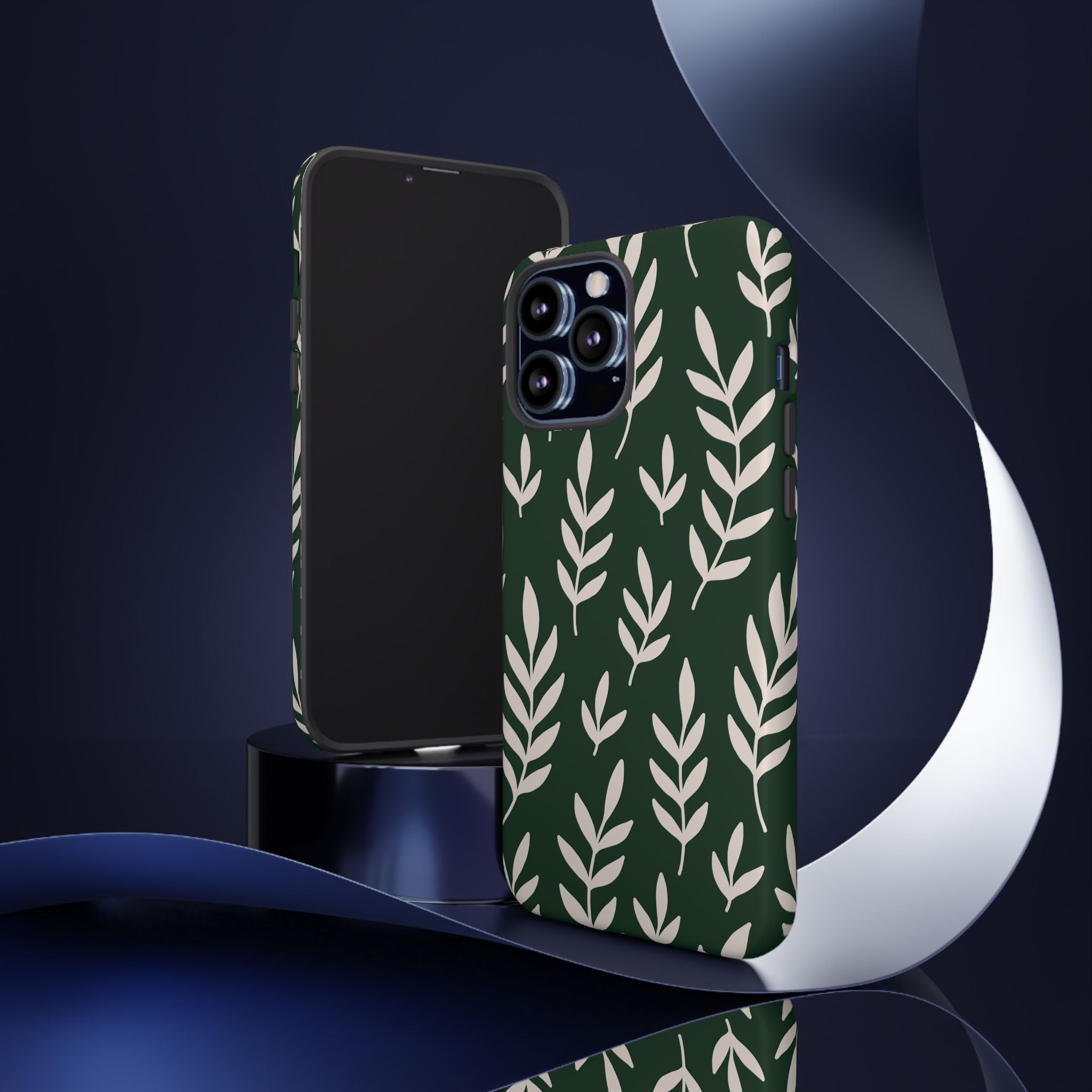Leafy Phone Case, Tough Cases for Nature Lovers, Green Leaf Design, Eco-Friendly, Stylish Mobile Cover, Gift for Her