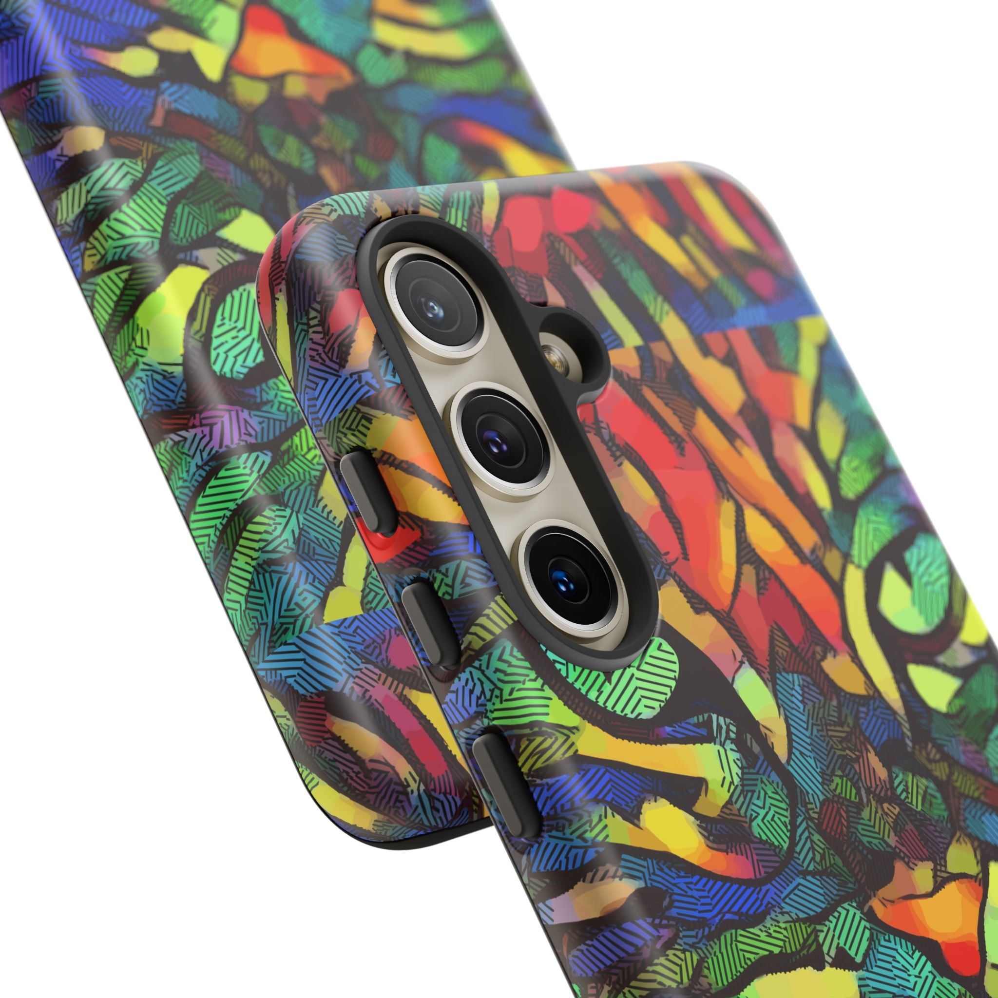 Colorful Phone Cases for Vibrant Style - Tough Cases, Unique Gifts, Animal Print, Artistic Design, Phone Accessories, Eco-Friendly