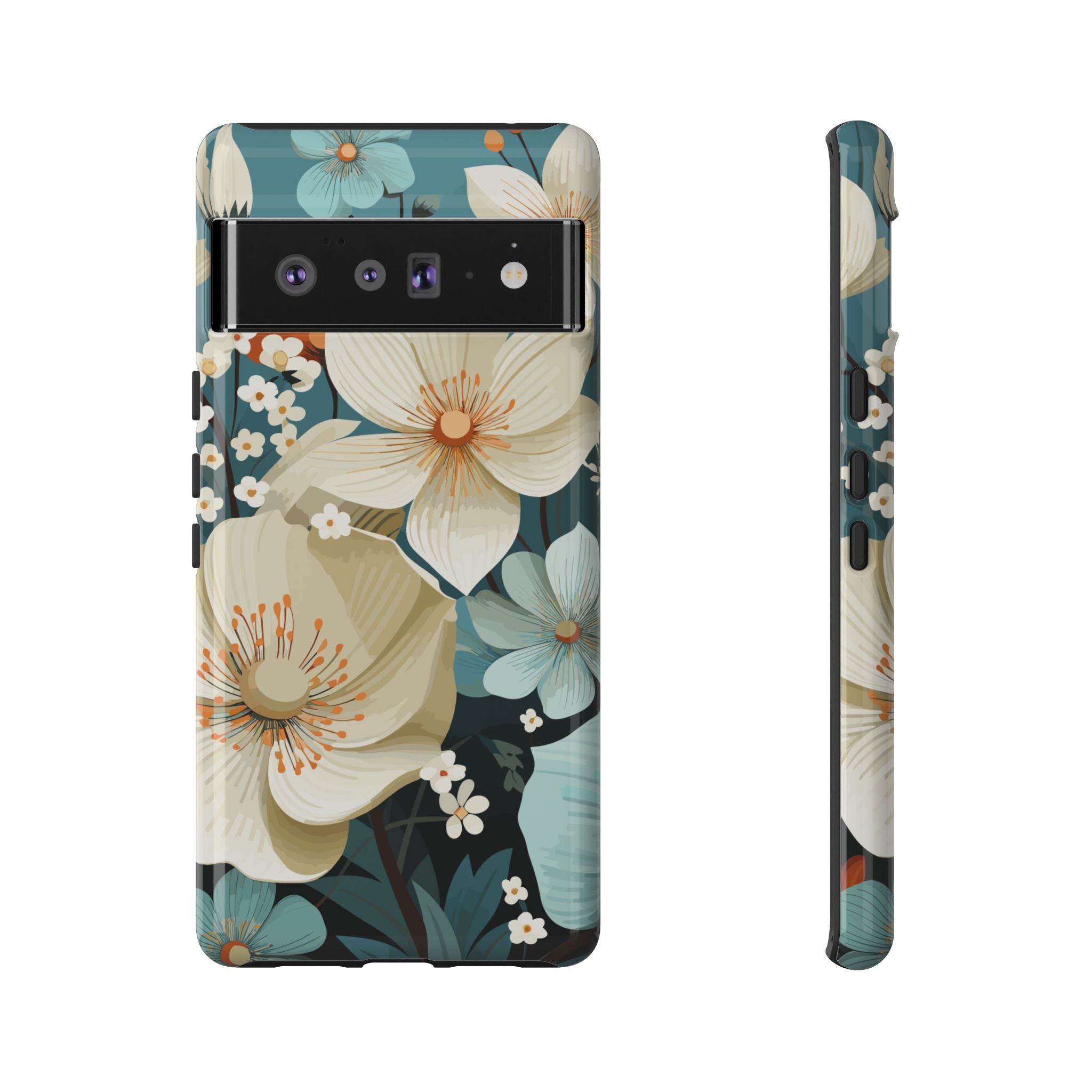 Floral Phone Case, Stylish Tough Cases with Botanical Design, Flower Print Phone Cover, Gifts for Nature Lovers, Eco-Friendly Mobile Cover