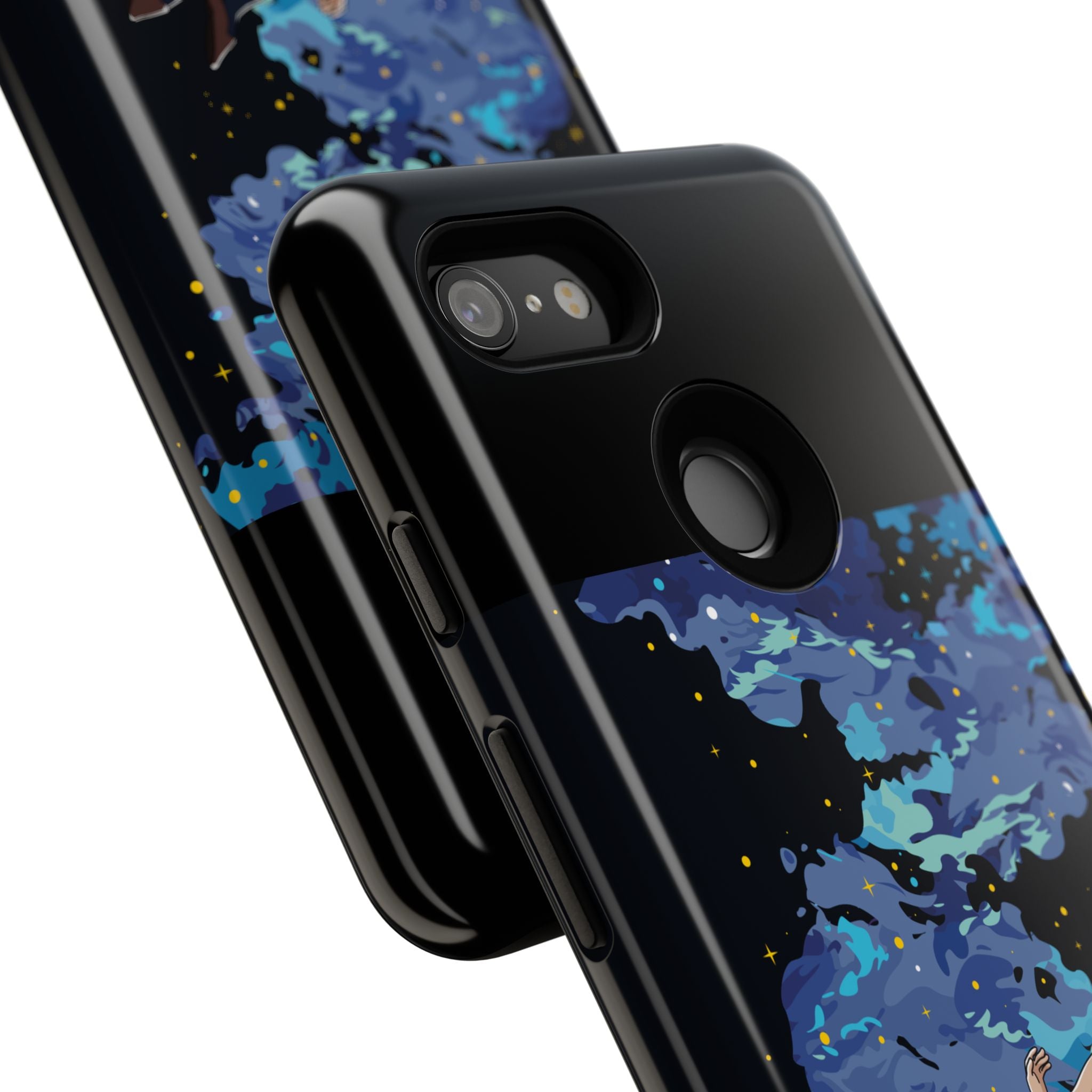 Tough Cases Phone Case - Artistic Galaxy Design, Cute Sleeve for Teens, Gift for Students, Unique Mobile Accessory, Trendy Tech Protection