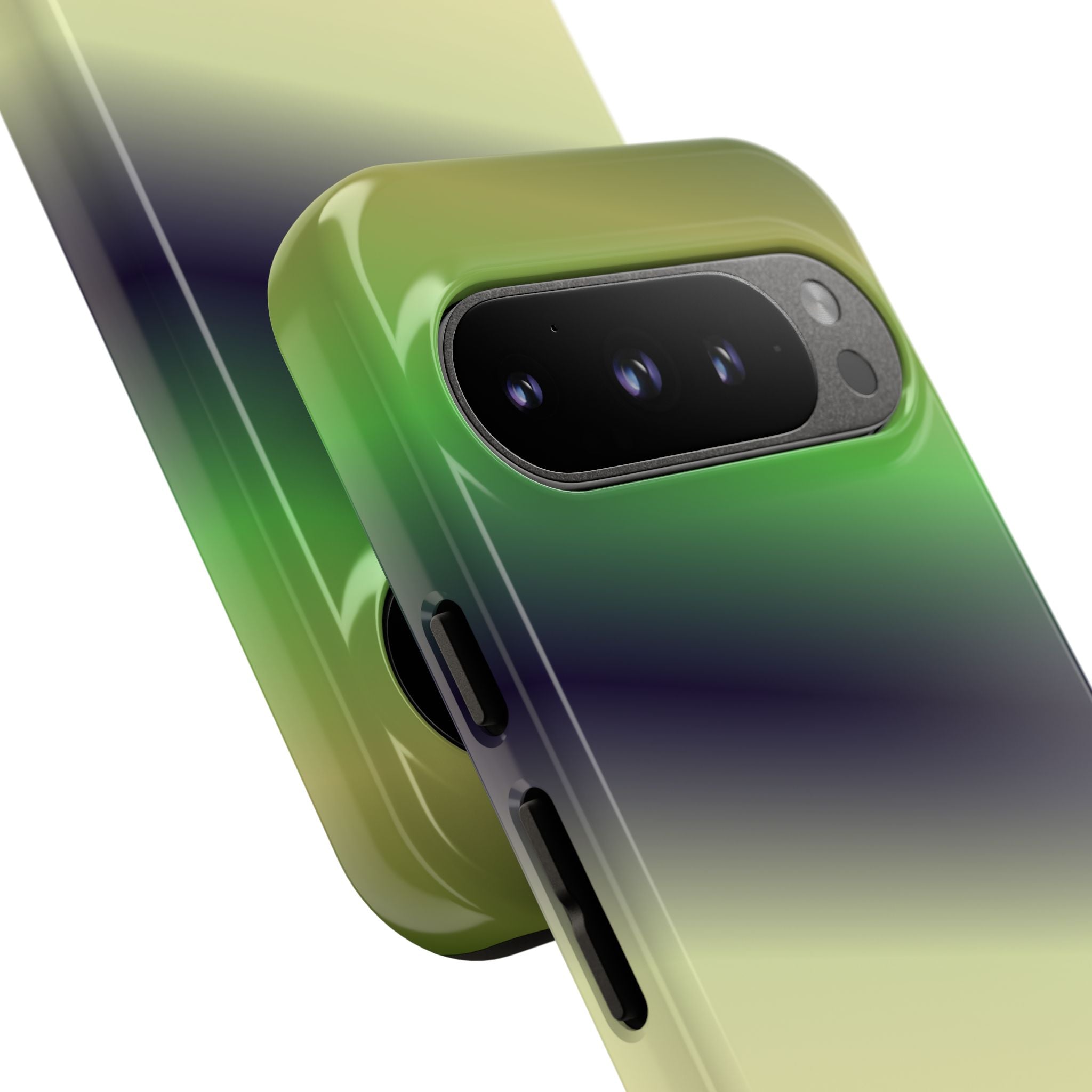 Gradient Phone Case - Tough Cases, Unique Cell Phone Cover, Stylish Tech Accessories, Green and Black Gradient, Perfect Gift