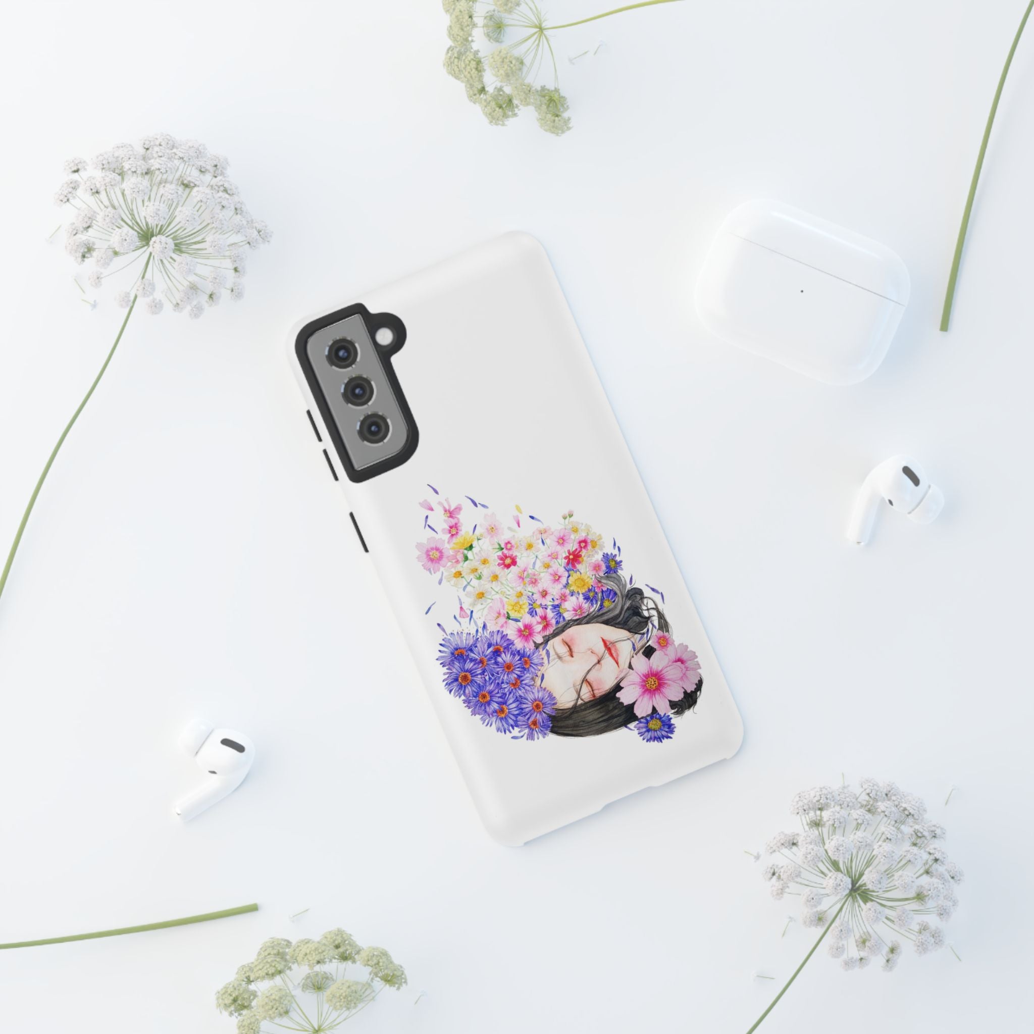 Floral Phone Case | Tough Cases | Cute Floral Design, Gift for Her, Spring Accessory, Mother's Day Gift, Stylish Protection