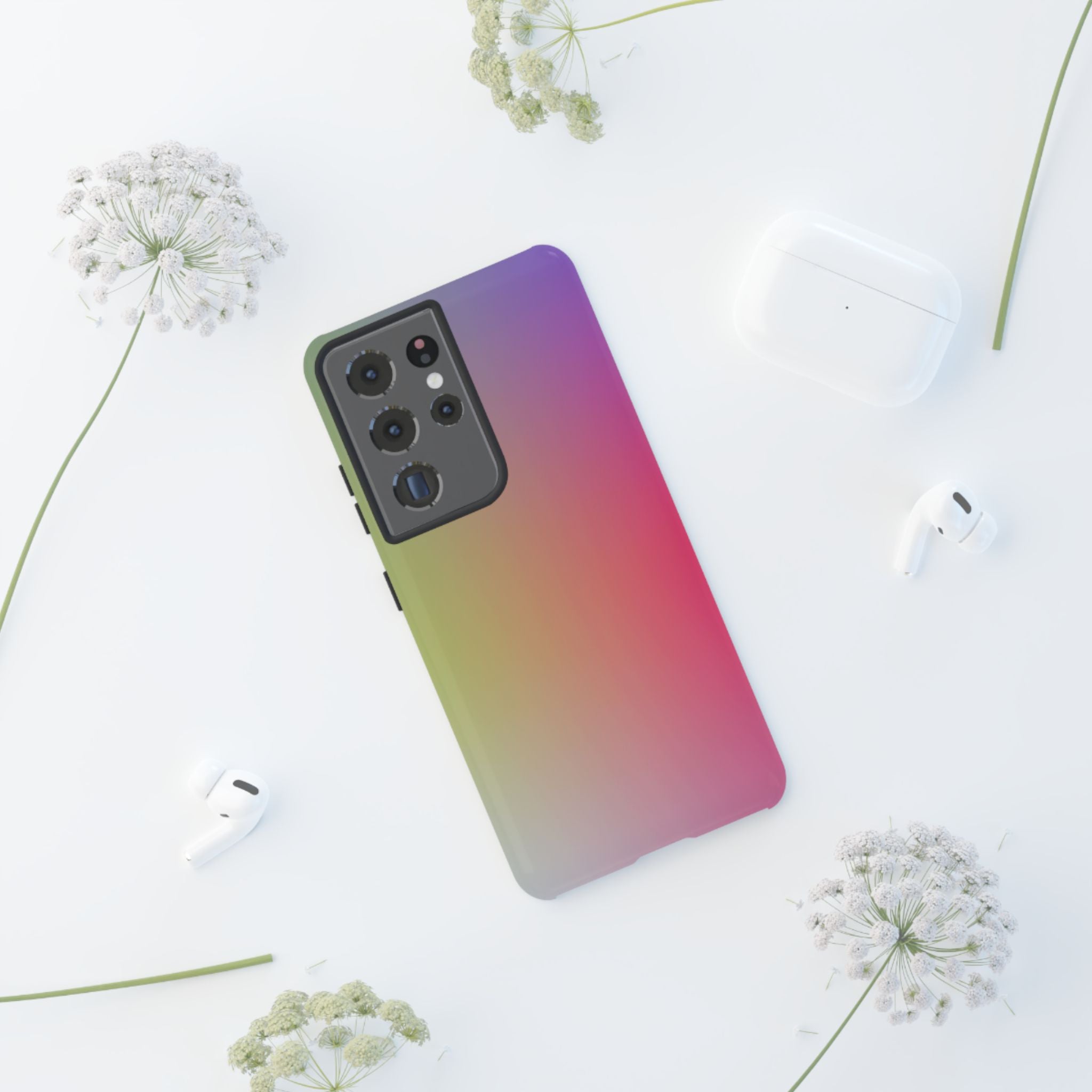 Gradient Phone Case, Tough Cases, Colorful Tech Accessory, Modern Phone Protection, Trendy Gift for Friends, Birthday, Holidays