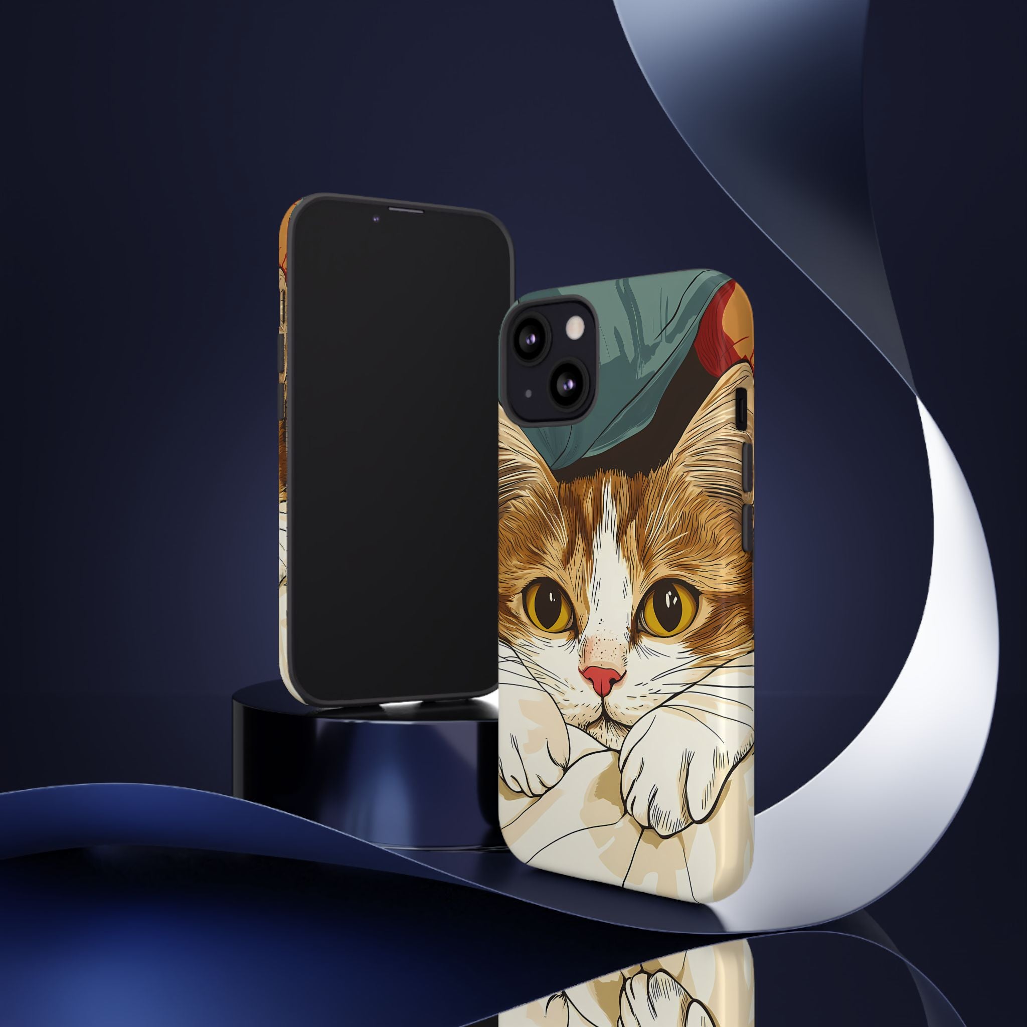 Cute Cat Phone Case - Ideal for Cat Lovers, Pet Owners, Birthday Gifts, Smartphone Accessories, Funny Pet Humor