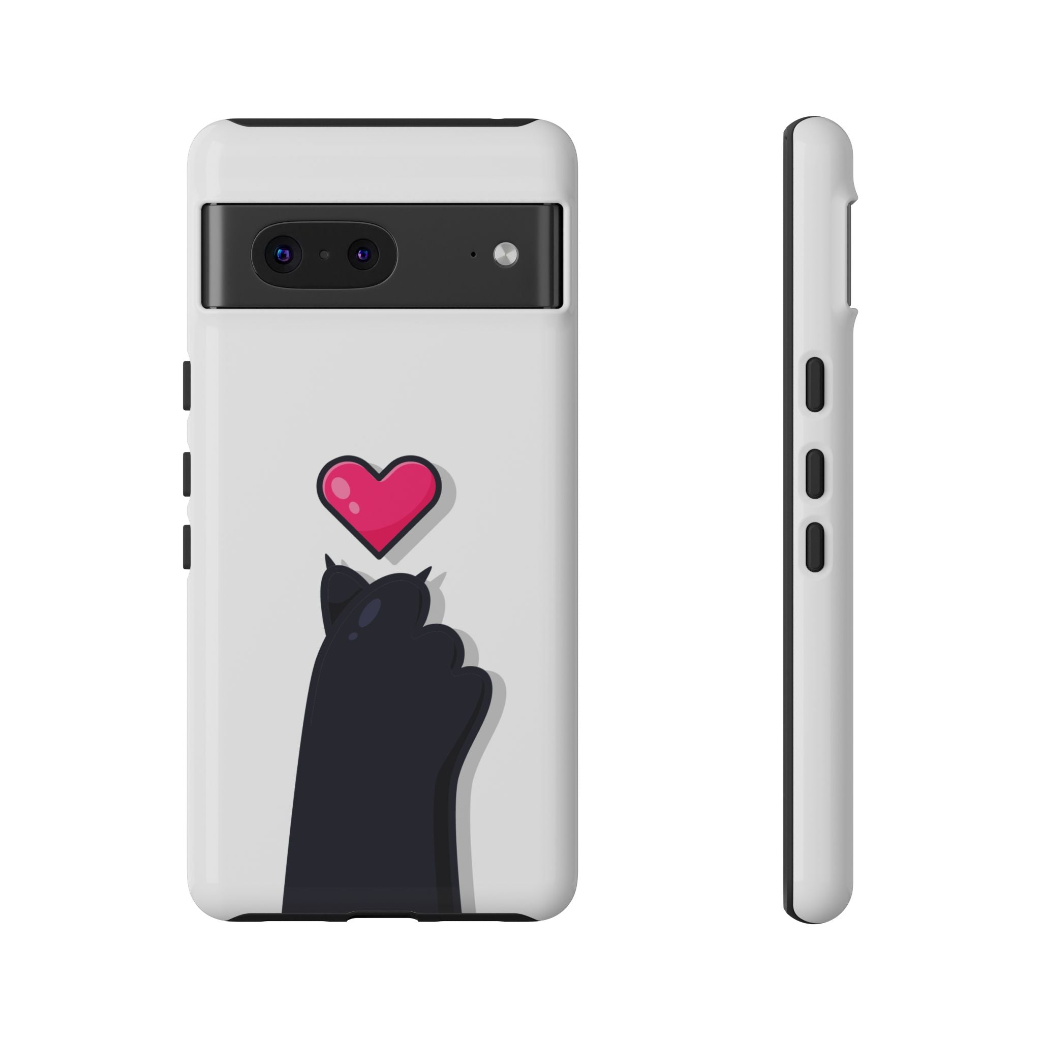 Cute Cat Love Phone Case, Tough Cell Phone Cover, Animal Lover Gifts, Pet Parent Accessories, Valentine's Day Essentials