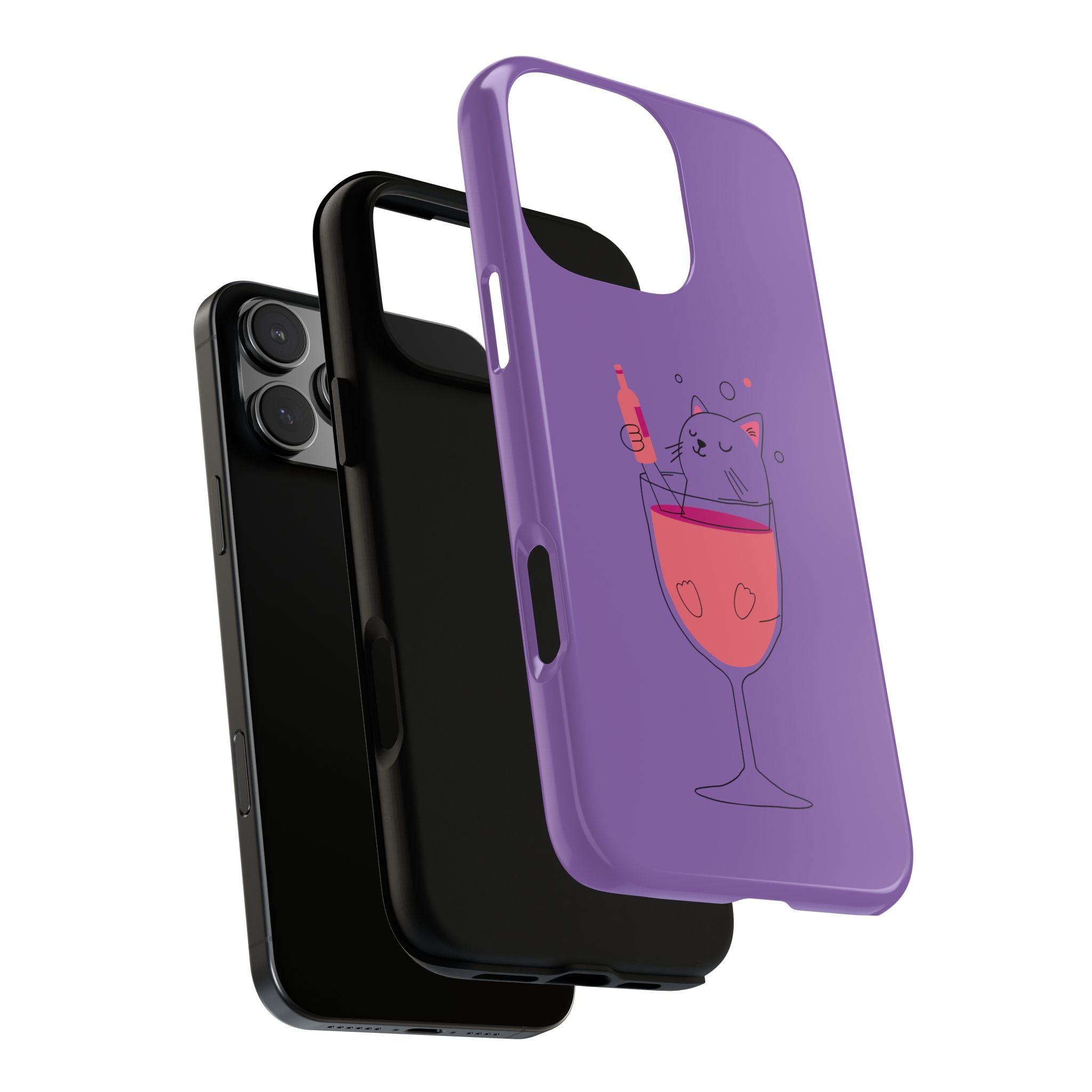 Cute Cat Phone Case, Fun Gift for Cat Lovers, Colorful Phone Cover, Pet Lover Accessory, Unique Cat Themed Case