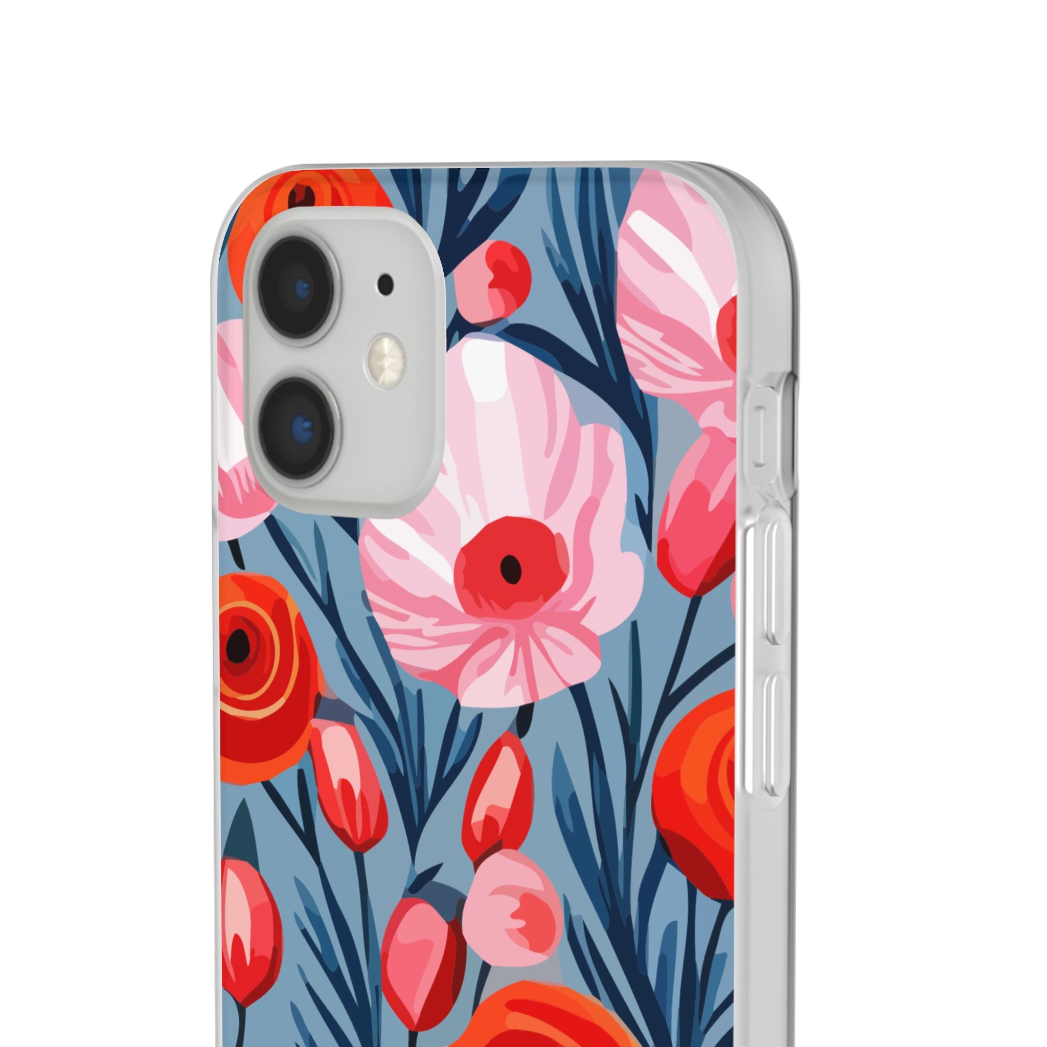 Beautiful Floral Flexi Cases for Phone, Stylish Protective Cover, Gift for Her, Phone Accessories, Floral Design