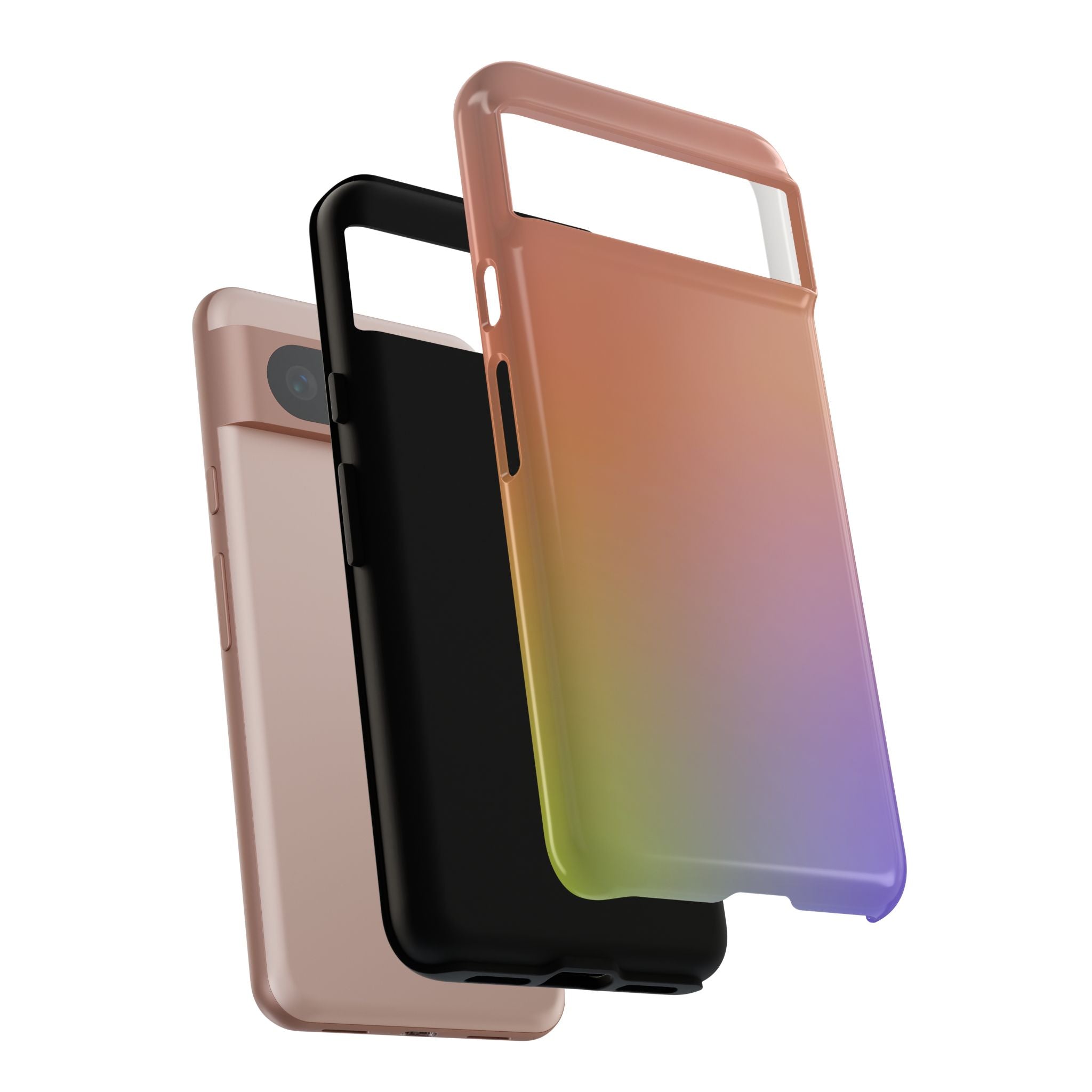 Colorful Gradient Phone Case, Tough Cases for iPhone, Customizable Phone Cover, Trendy Tech Accessory, Gift for Tech Lovers