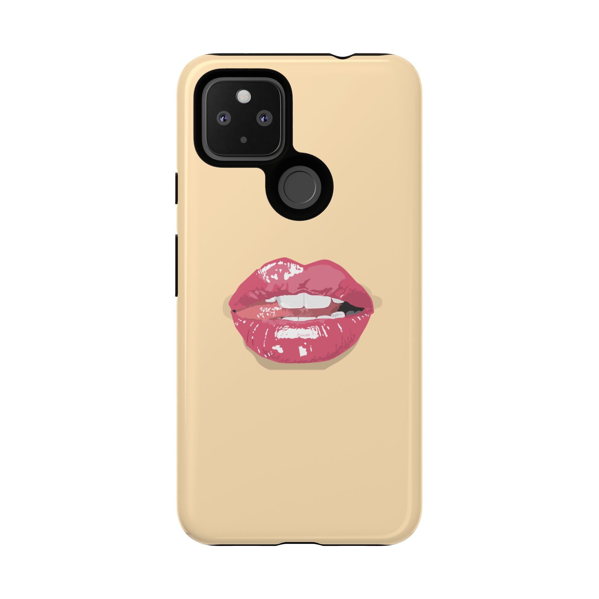 Stylish Phone Case with Lip Print, Trendy Mobile Cover, Fashion Accessory, Gift for Her, Cute Cell Phone Case