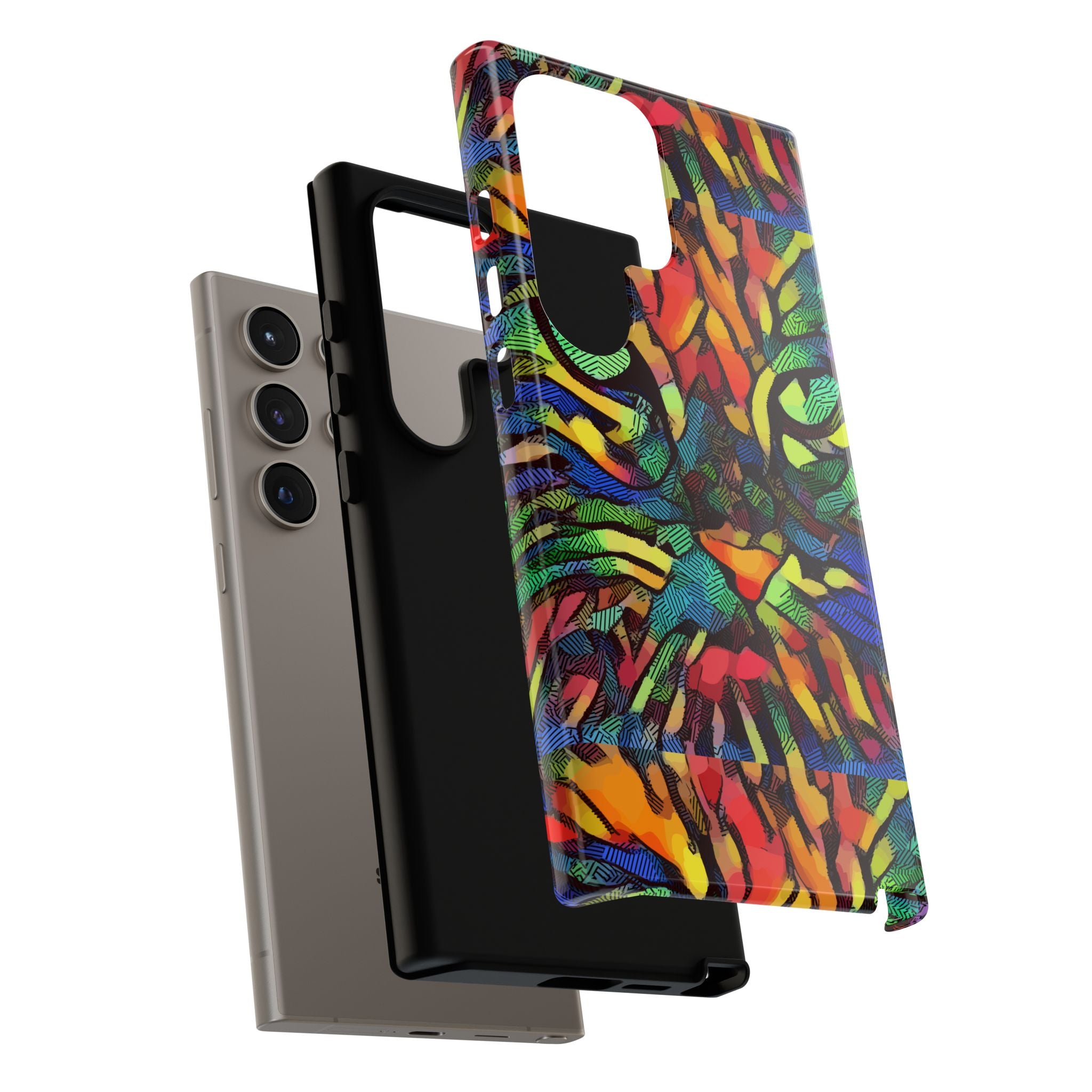 Colorful Phone Cases for Vibrant Style - Tough Cases, Unique Gifts, Animal Print, Artistic Design, Phone Accessories, Eco-Friendly