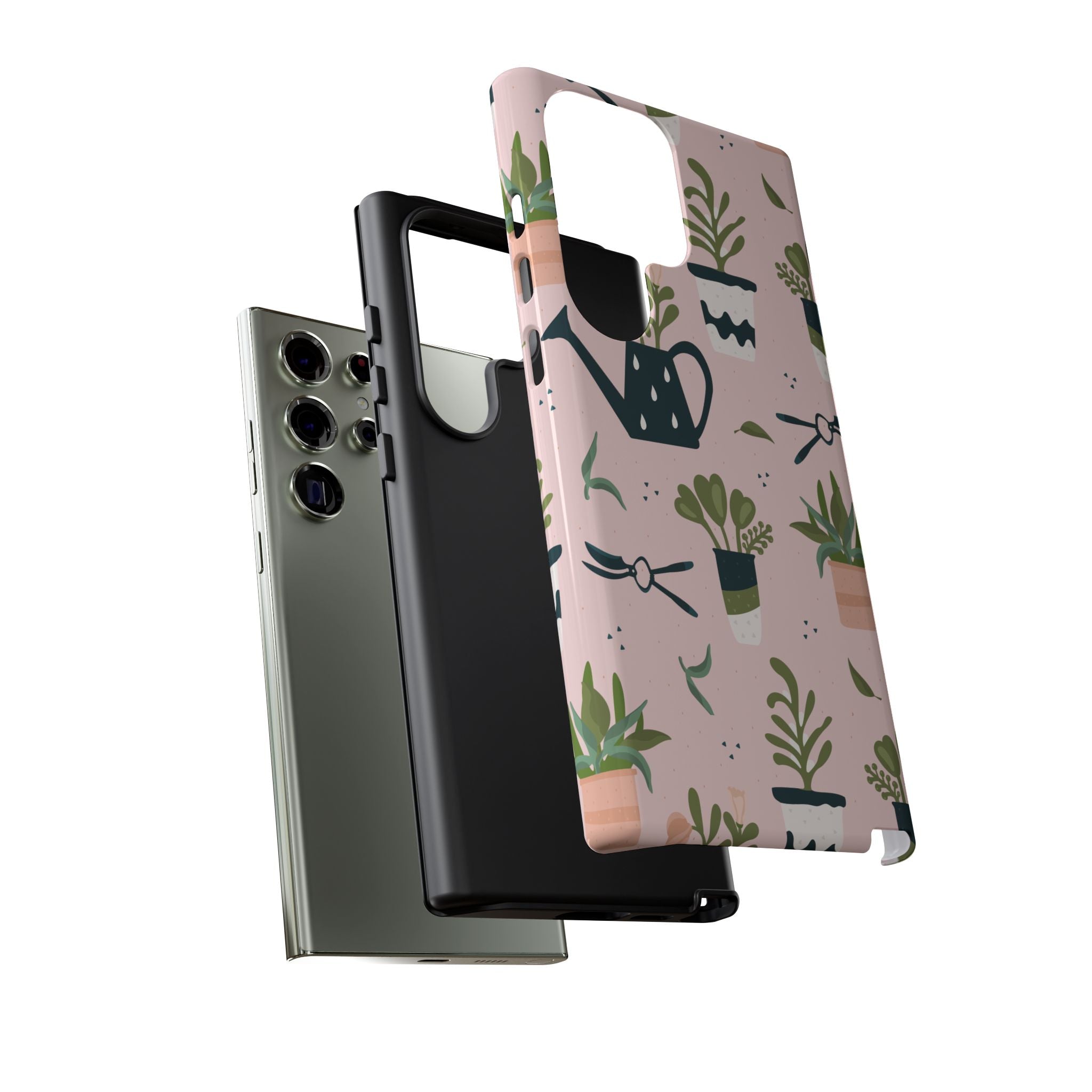 Floral Phone Case, Cute Plant Lover Case, Gift for Gardeners, Phone Cover, Green Thumb Accessories, Mother's Day Gift