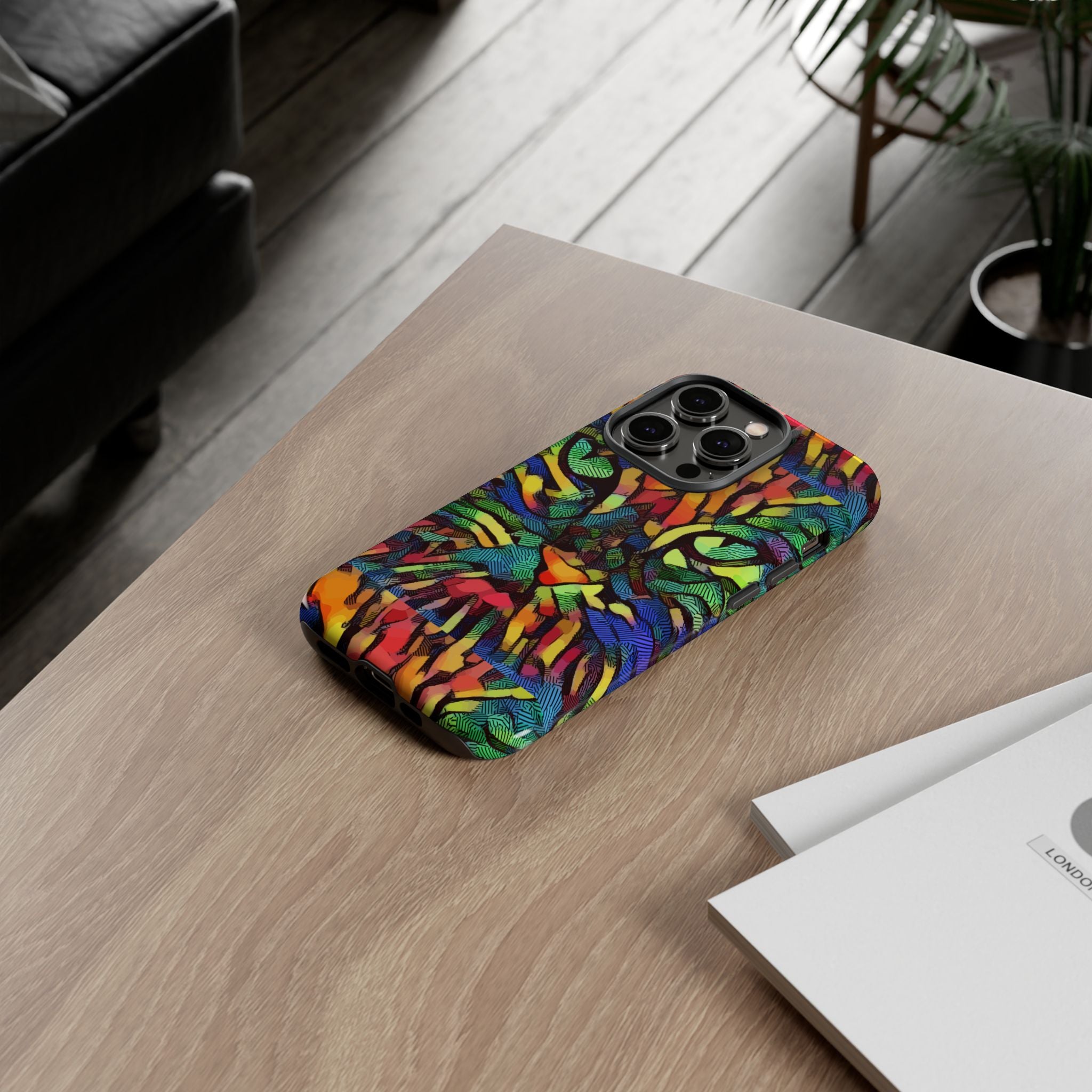 Colorful Phone Cases for Vibrant Style - Tough Cases, Unique Gifts, Animal Print, Artistic Design, Phone Accessories, Eco-Friendly