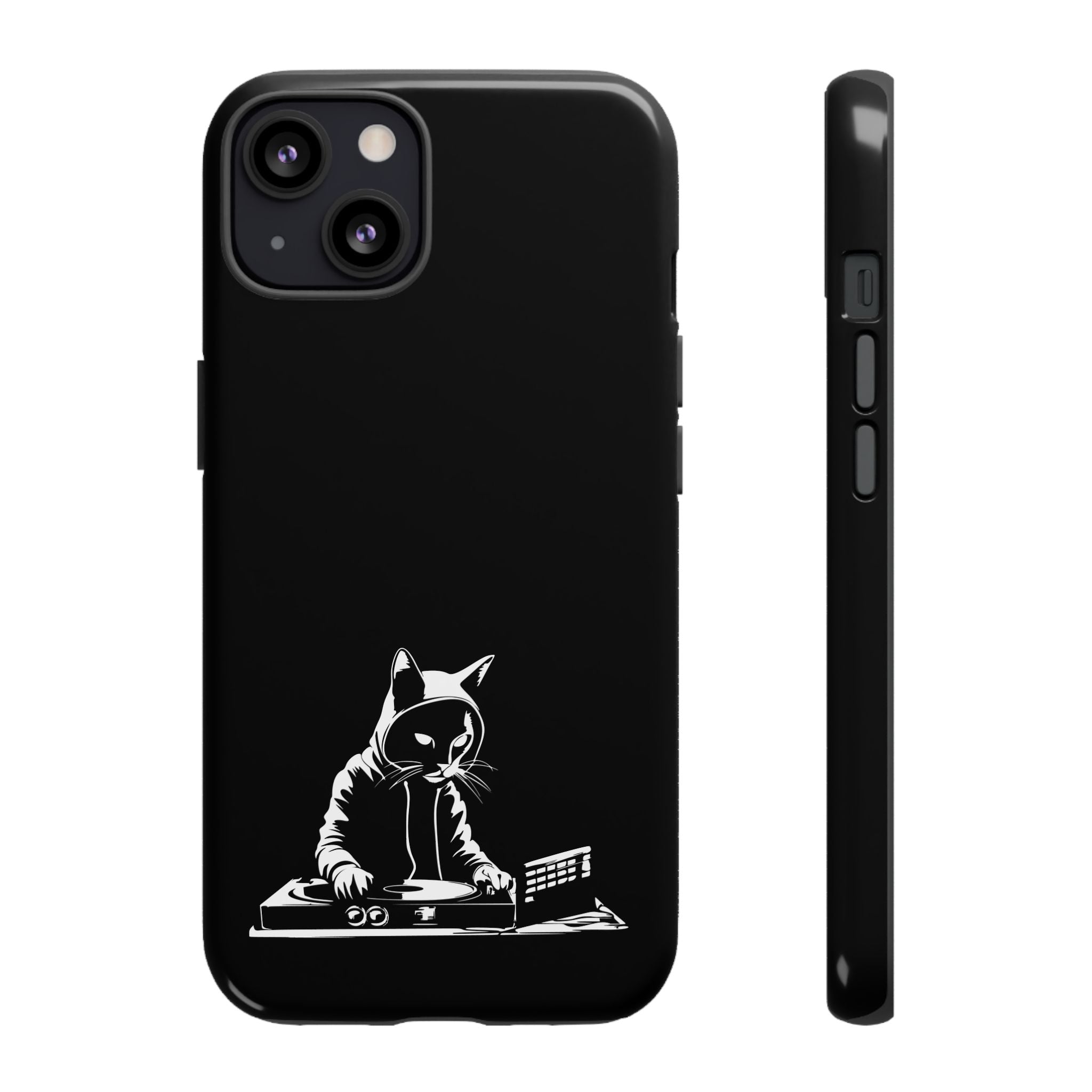 Cat DJ Phone Case | Stylish Tough Cases for Music Lovers, Gift for Cat Owners, Unique Phone Accessory, Cool Tech Gear