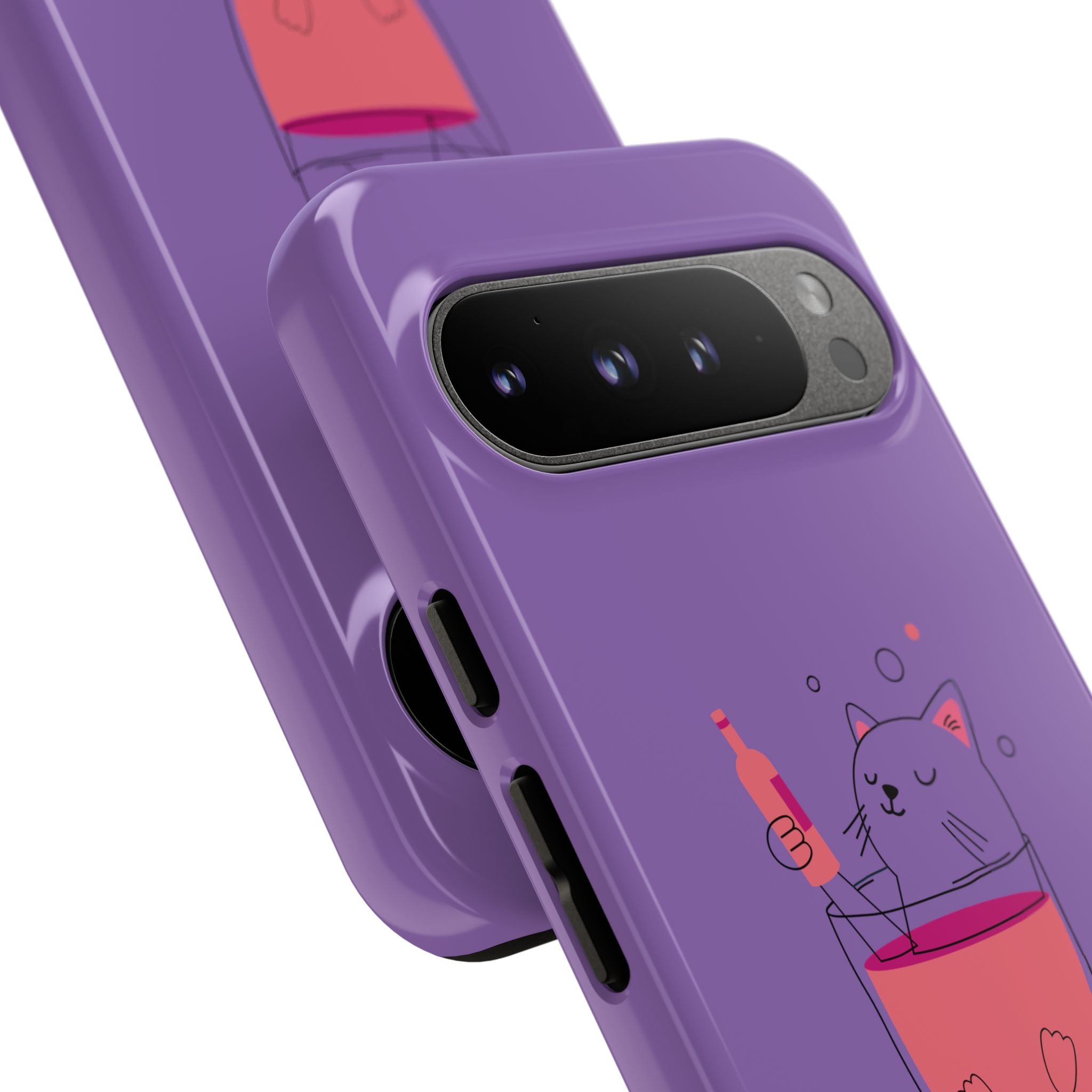Cute Cat Phone Case, Fun Gift for Cat Lovers, Colorful Phone Cover, Pet Lover Accessory, Unique Cat Themed Case