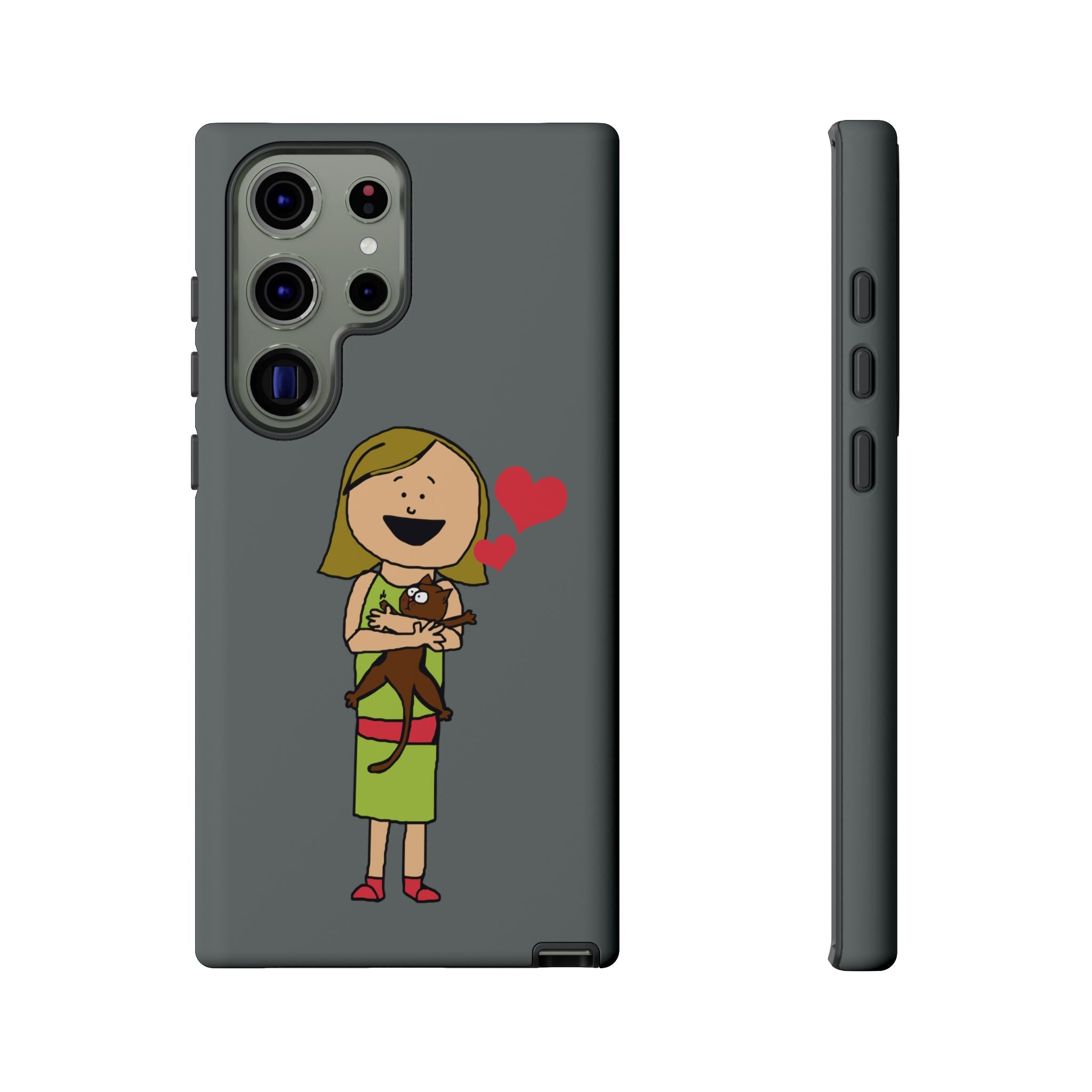 Pet Lover's Phone Case, Cute Animal Phone Cover, Gift for Dog Lovers, Cartoon Design, Fun Smartphone Accessory