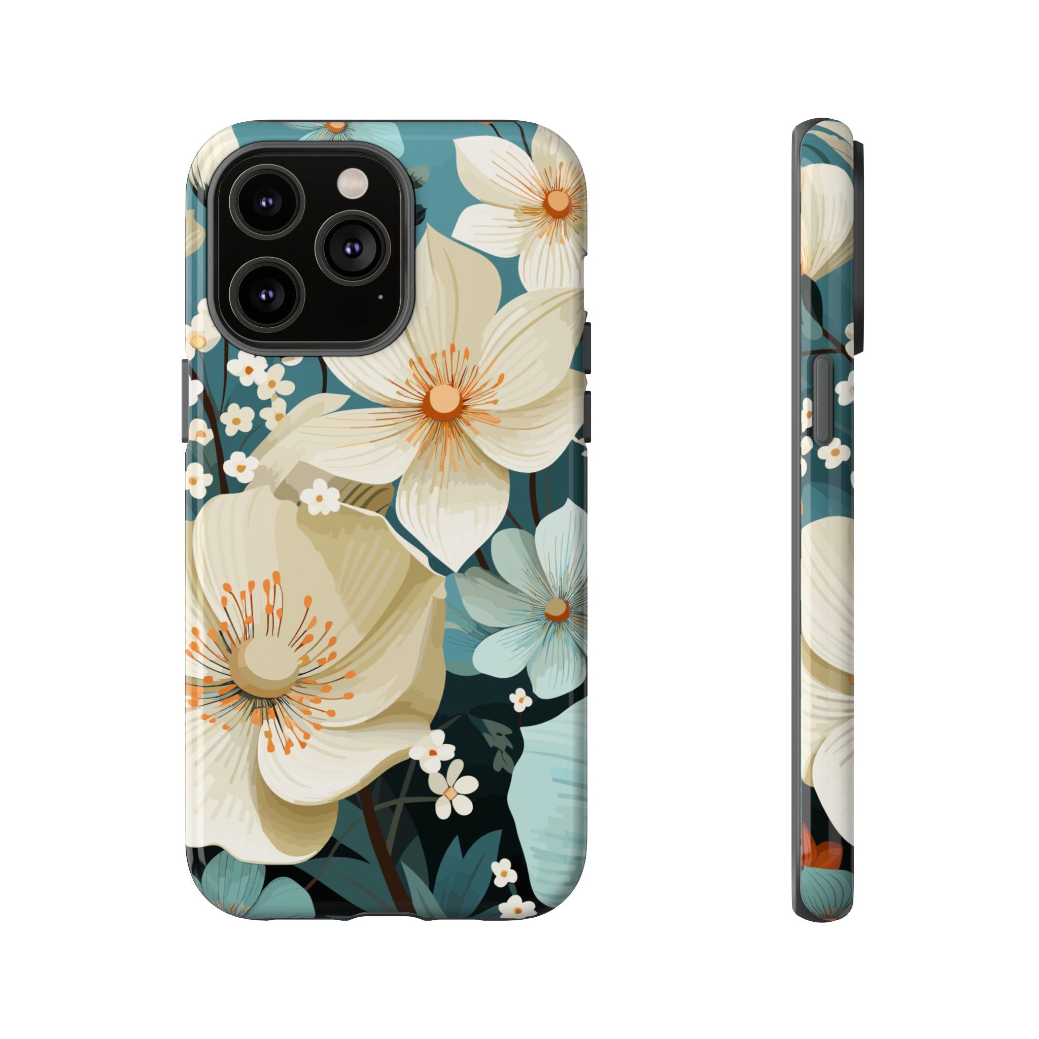 Floral Phone Case, Stylish Tough Cases with Botanical Design, Flower Print Phone Cover, Gifts for Nature Lovers, Eco-Friendly Mobile Cover