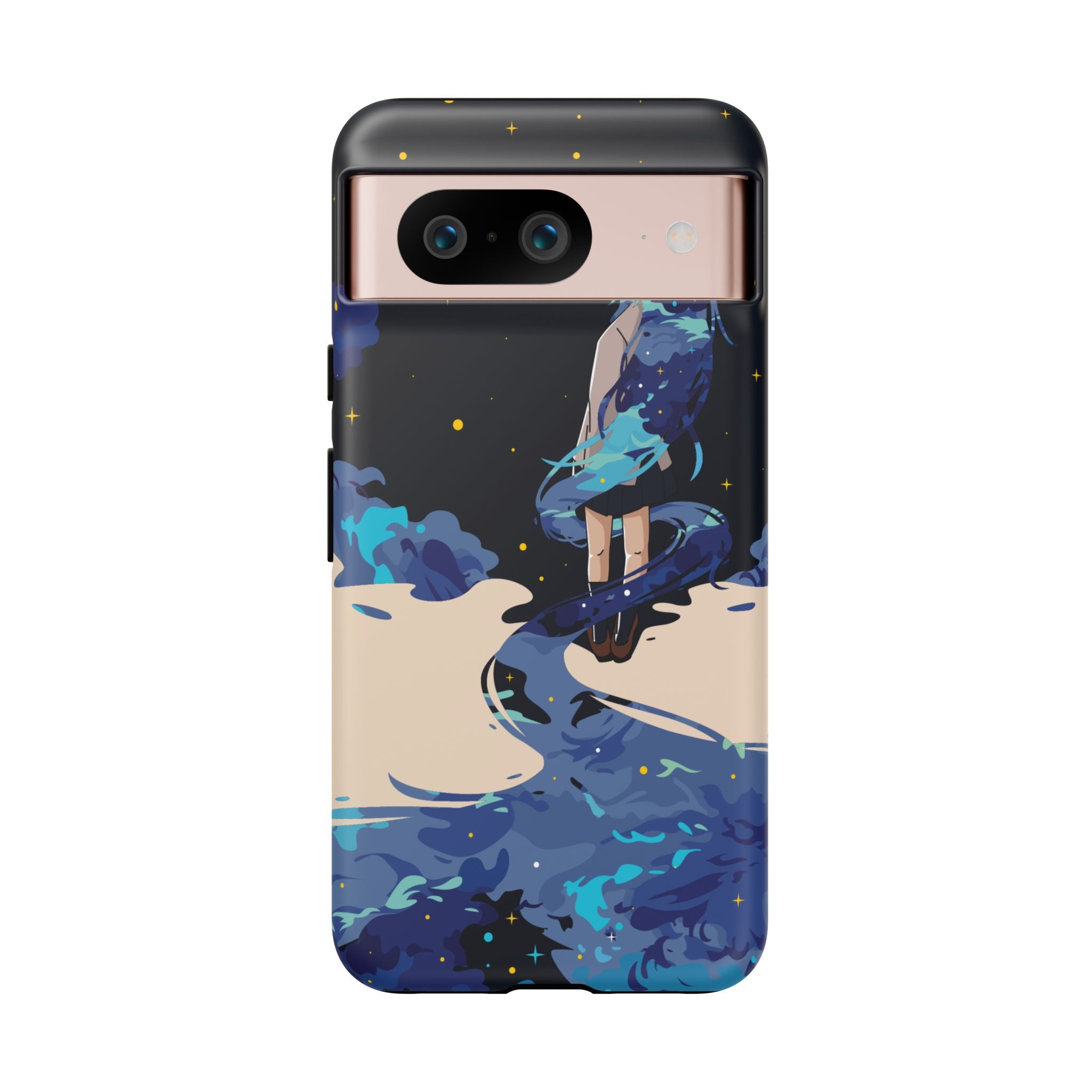 Galaxy-Inspired Phone Case, Celestial Design, Tough Phone Cover, Gift for Space Lovers, Artsy Accessories, Unique Merchandise