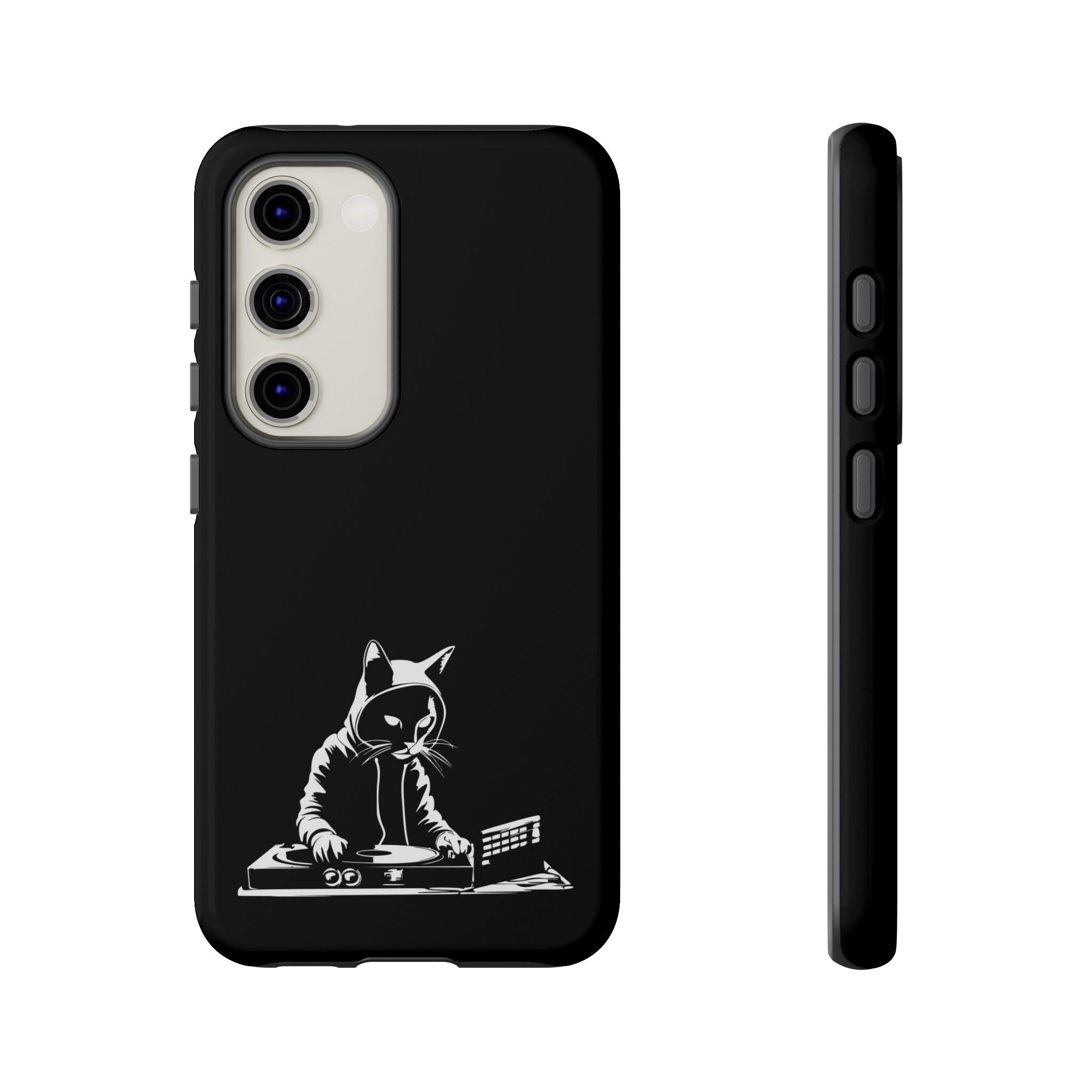 Cat DJ Phone Case | Stylish Tough Cases for Music Lovers, Gift for Cat Owners, Unique Phone Accessory, Cool Tech Gear