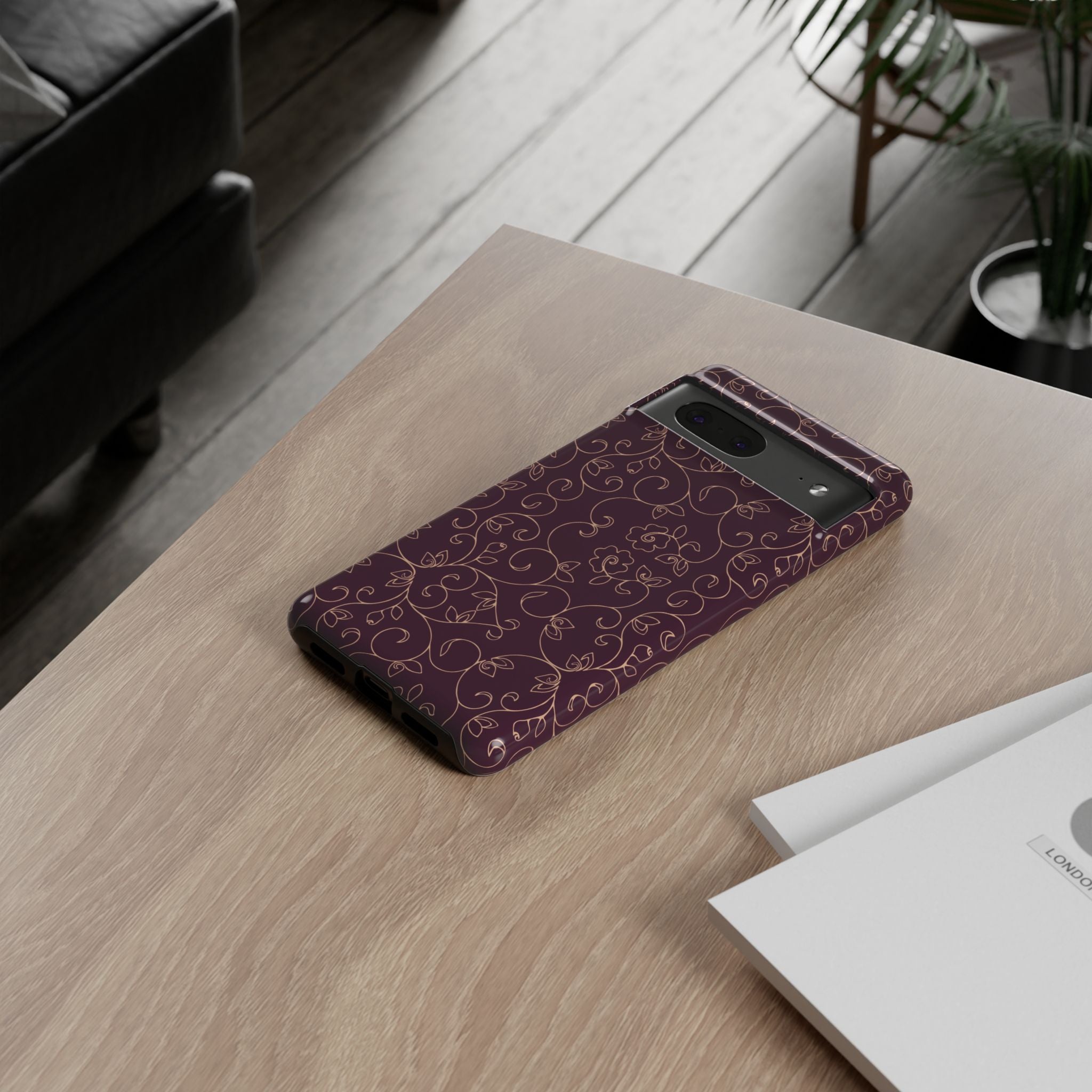 Elegant Floral Phone Case | Durable Mobile Cover, Gift for Her, Floral Design, Stylish Accessory, Phone Protection
