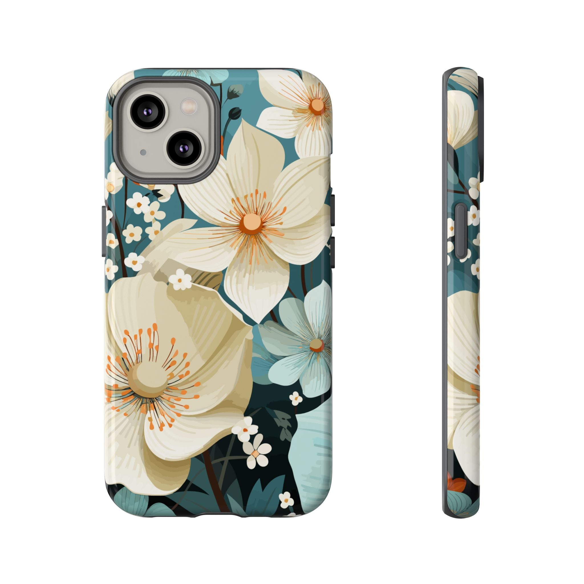 Floral Phone Case, Stylish Tough Cases with Botanical Design, Flower Print Phone Cover, Gifts for Nature Lovers, Eco-Friendly Mobile Cover