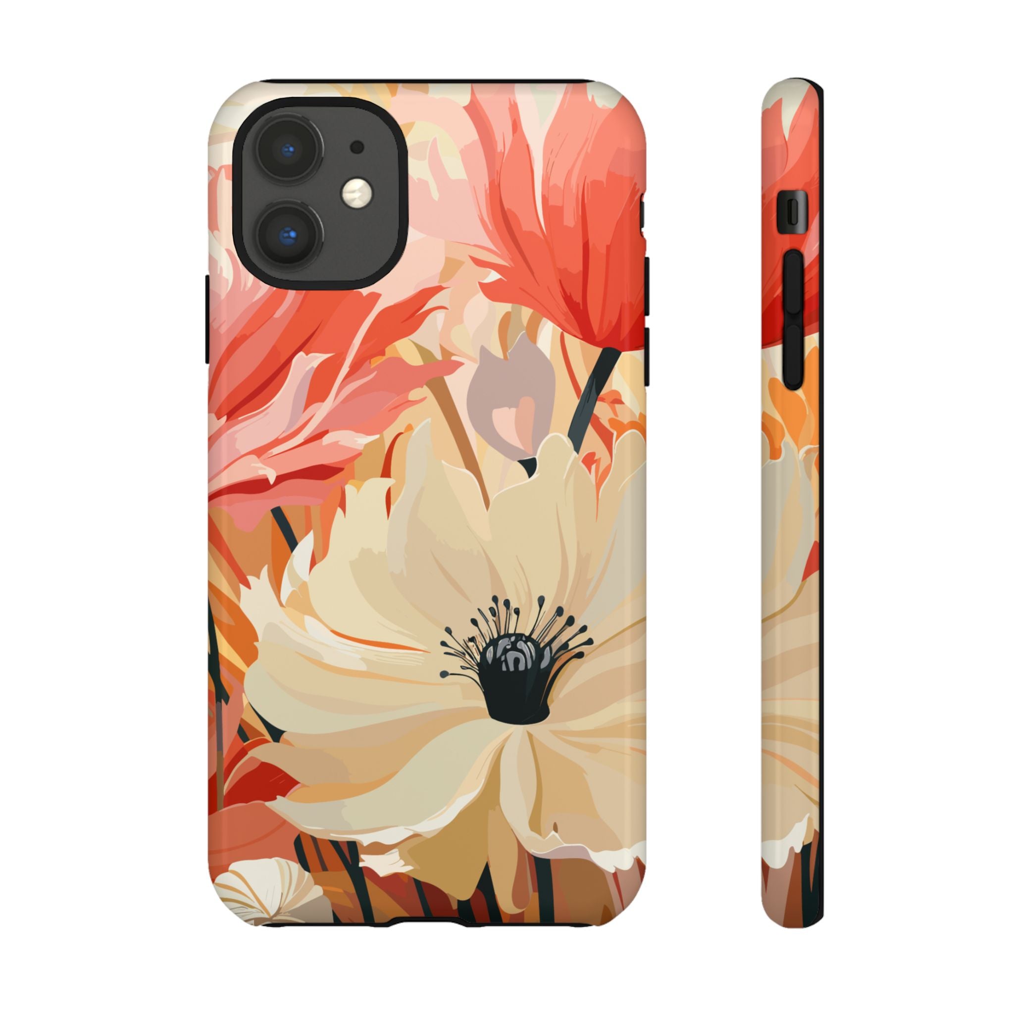 Floral Phone Case, Tough Protective Cover for Floral Lovers, Perfect Gift for Friends, Spring Celebration, Art Lovers Gift
