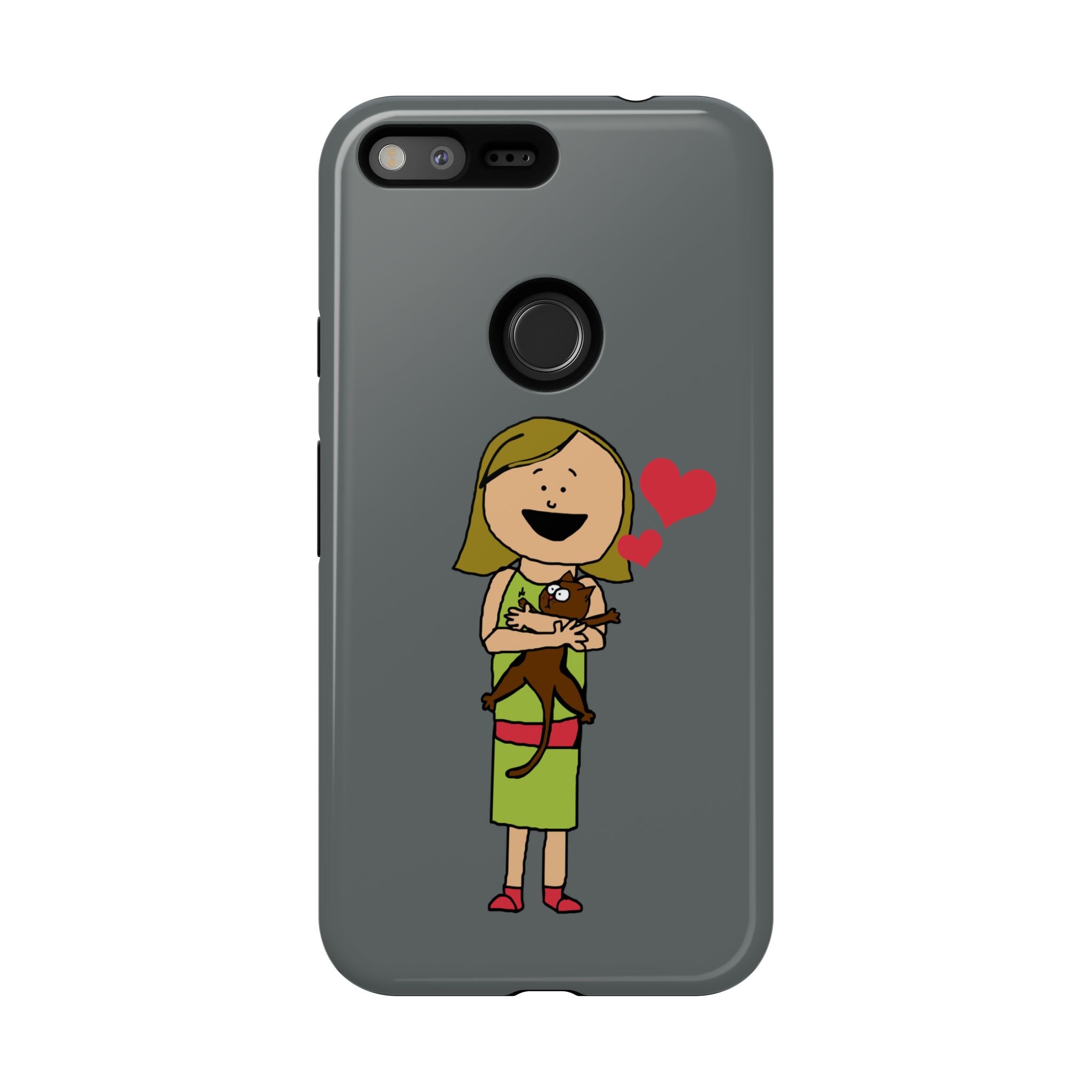 Pet Lover's Phone Case, Cute Animal Phone Cover, Gift for Dog Lovers, Cartoon Design, Fun Smartphone Accessory