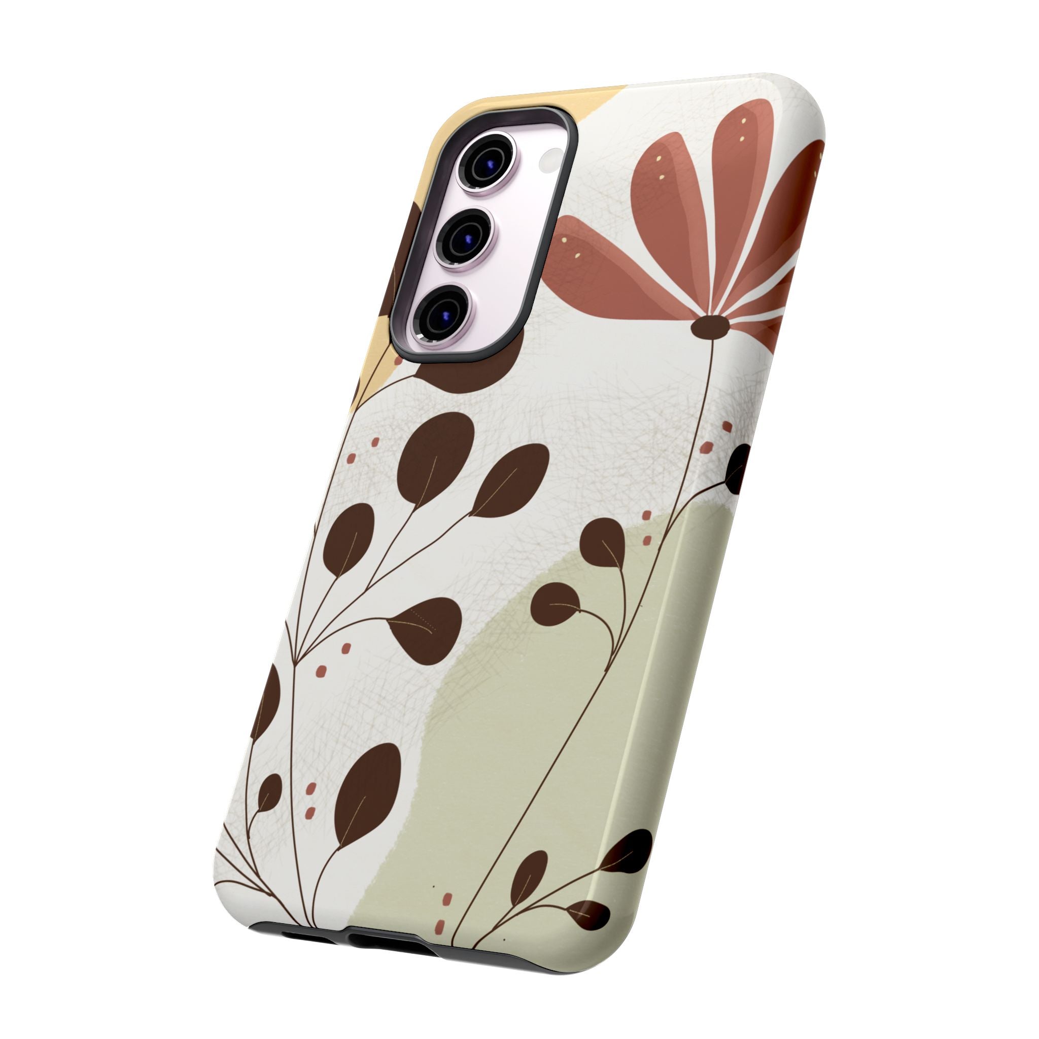 Floral Phone Case - Stylish Tough Cases for Women, Trendy Phone Cover, Gift for Her, Birthday Present, Everyday Use