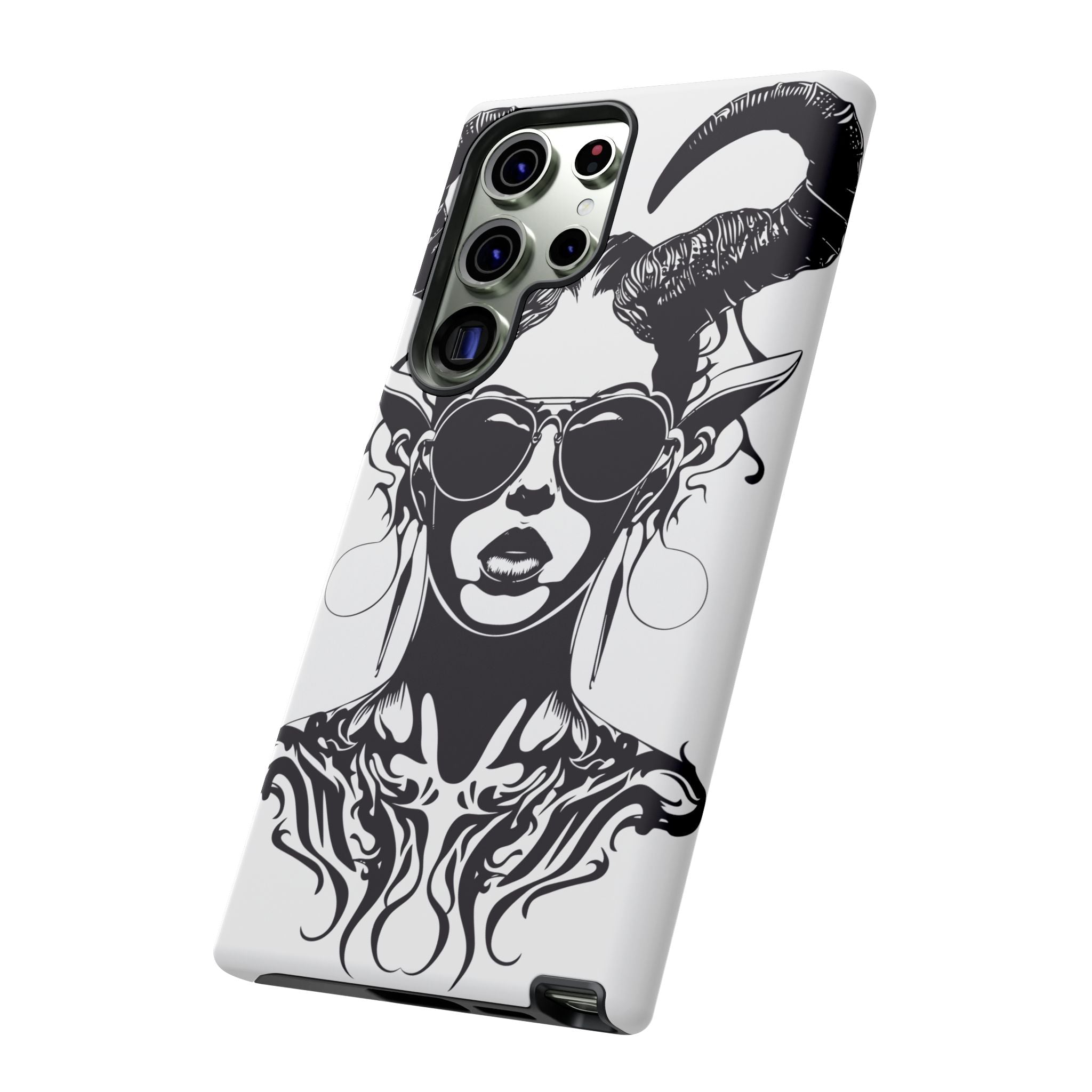 Tough Cases: Stylish Phone Case with Edgy Design, Protective Cover, Gift for Her, Trendy Accessories, Unique Art, Holiday Present