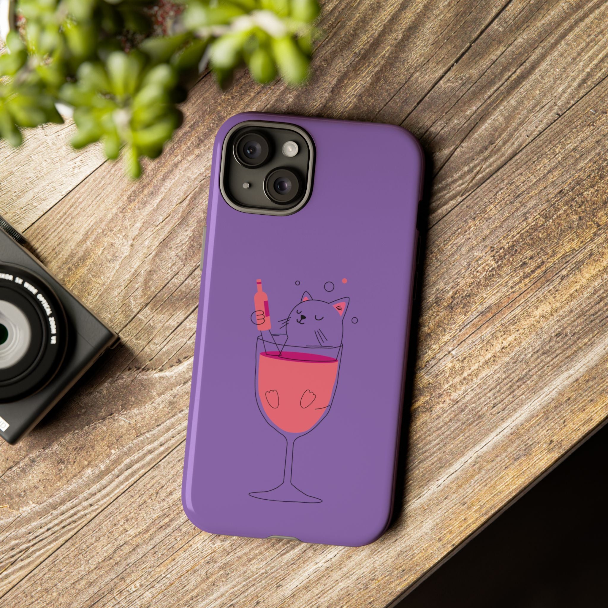 Cute Cat Phone Case, Fun Gift for Cat Lovers, Colorful Phone Cover, Pet Lover Accessory, Unique Cat Themed Case