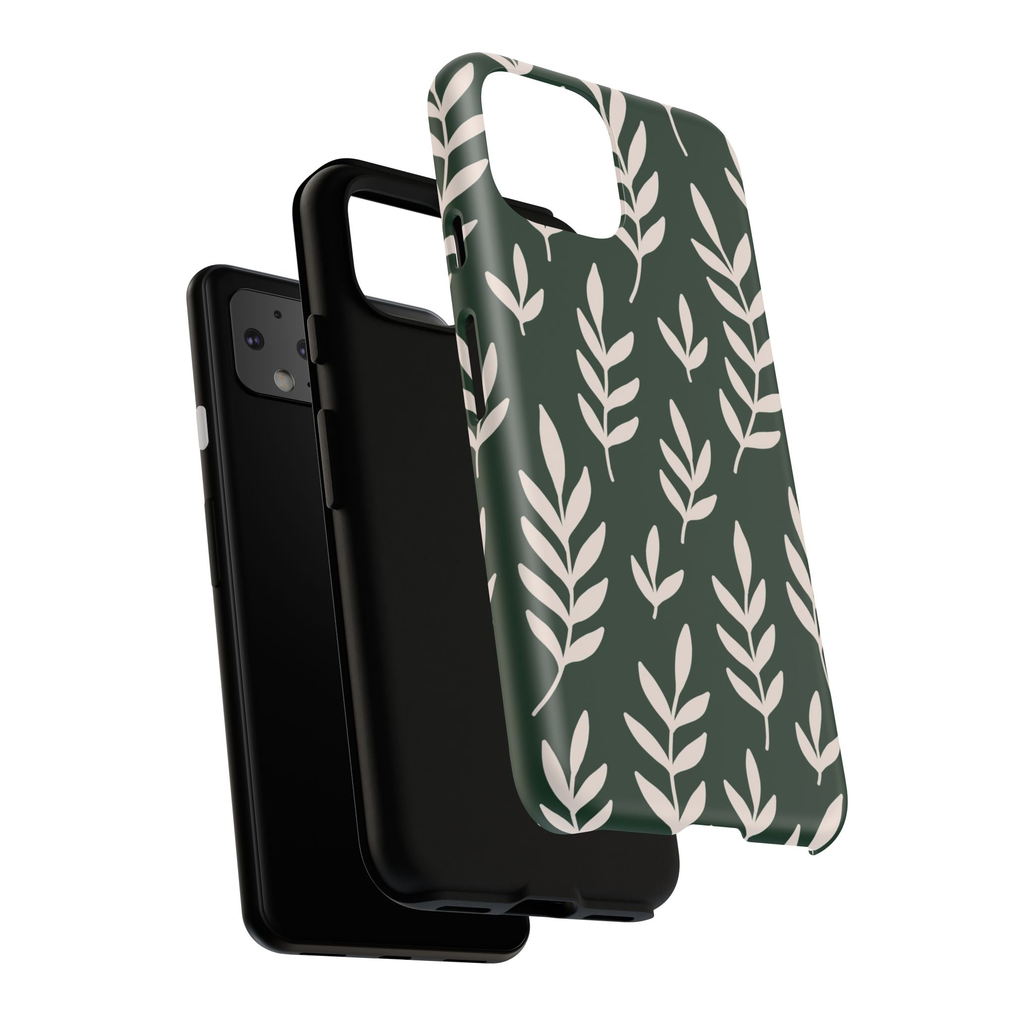 Leafy Phone Case, Tough Cases for Nature Lovers, Green Leaf Design, Eco-Friendly, Stylish Mobile Cover, Gift for Her
