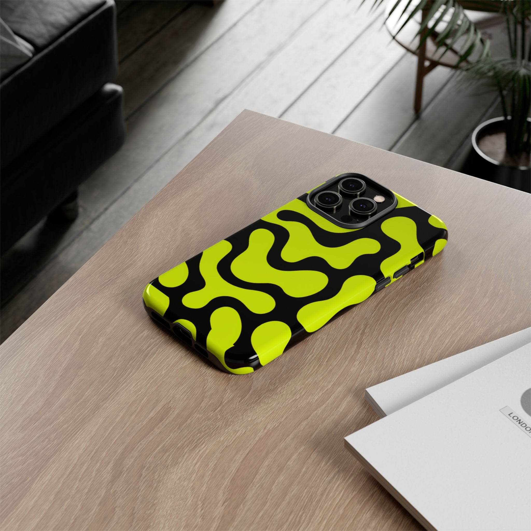 Bold Pattern Phone Case, Stylish Protective Cover, Unique Gift for Tech Lovers, Trendy Mobile Accessory, Rejuvenate Your Style