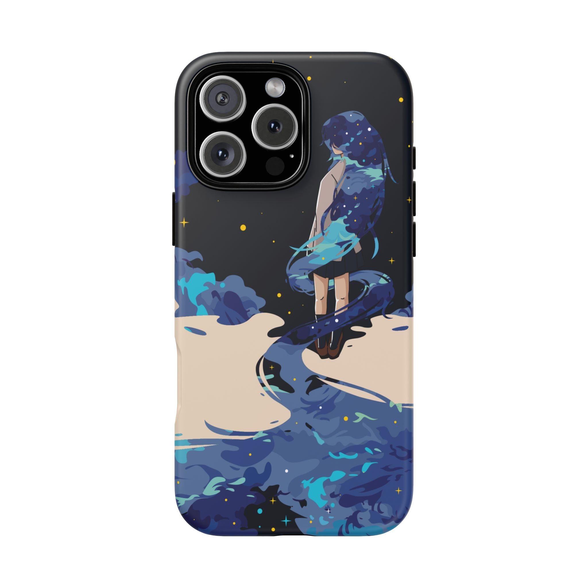Galaxy-Inspired Phone Case, Celestial Design, Tough Phone Cover, Gift for Space Lovers, Artsy Accessories, Unique Merchandise