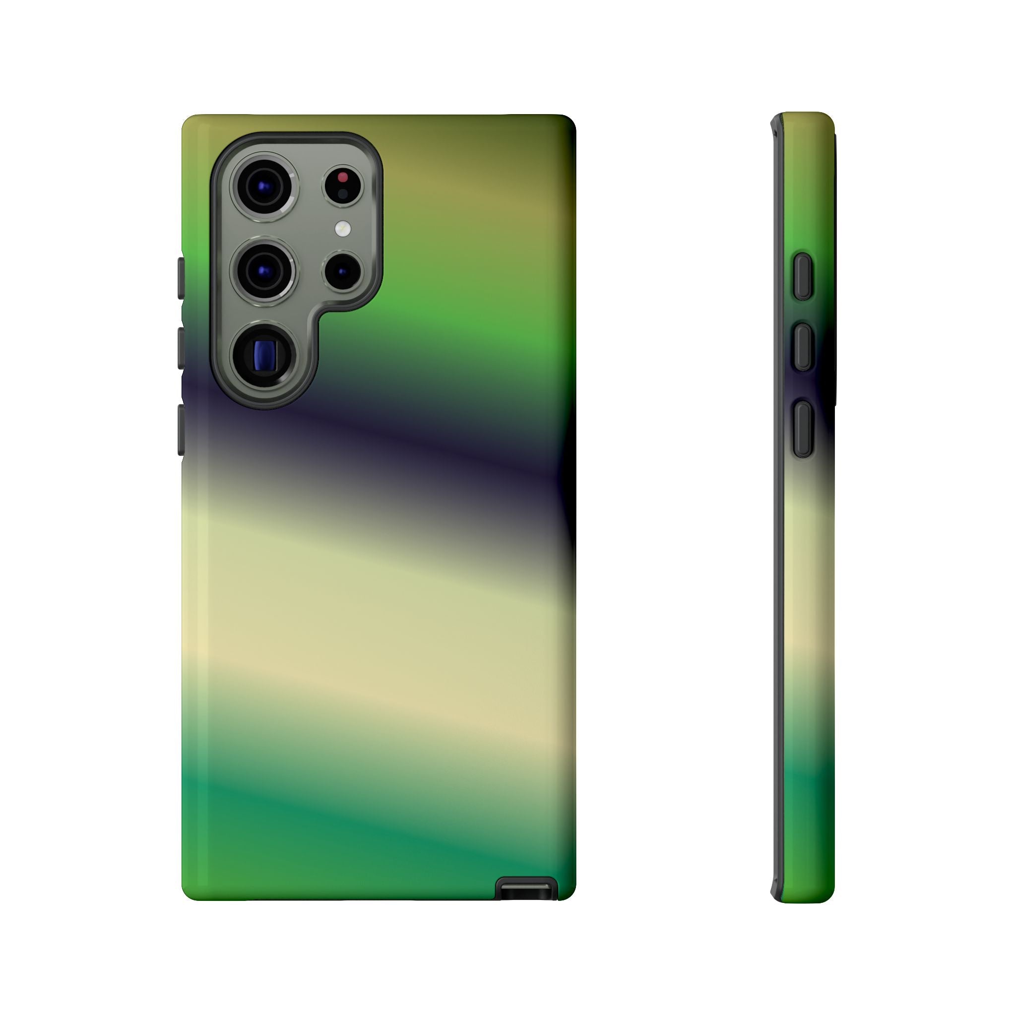 Gradient Phone Case - Tough Cases, Unique Cell Phone Cover, Stylish Tech Accessories, Green and Black Gradient, Perfect Gift