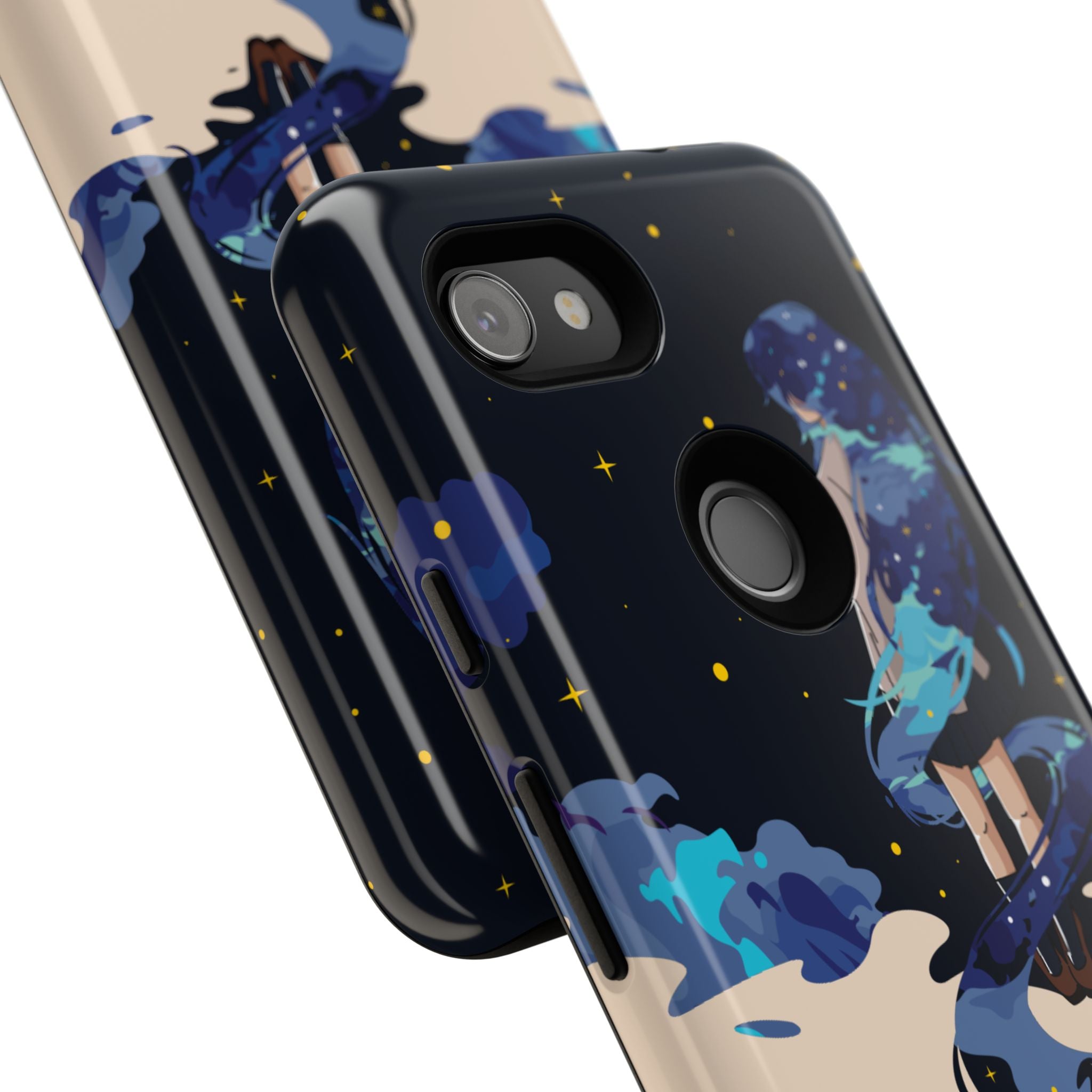 Galaxy-Inspired Phone Case, Celestial Design, Tough Phone Cover, Gift for Space Lovers, Artsy Accessories, Unique Merchandise