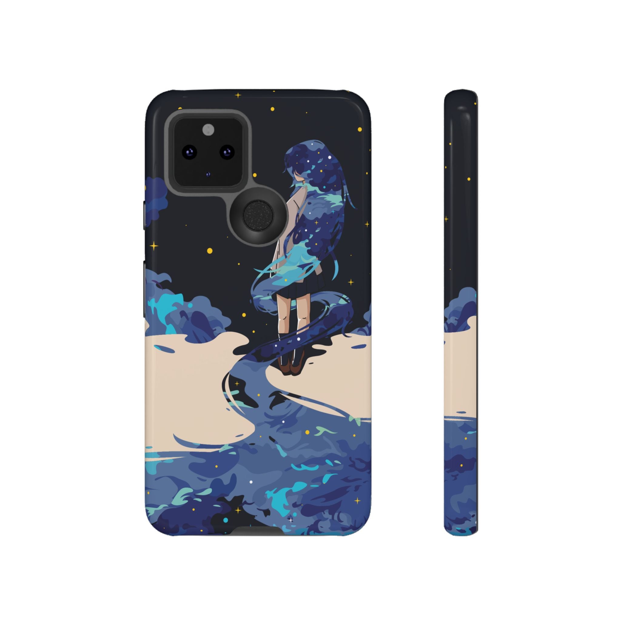 Galaxy-Inspired Phone Case, Celestial Design, Tough Phone Cover, Gift for Space Lovers, Artsy Accessories, Unique Merchandise