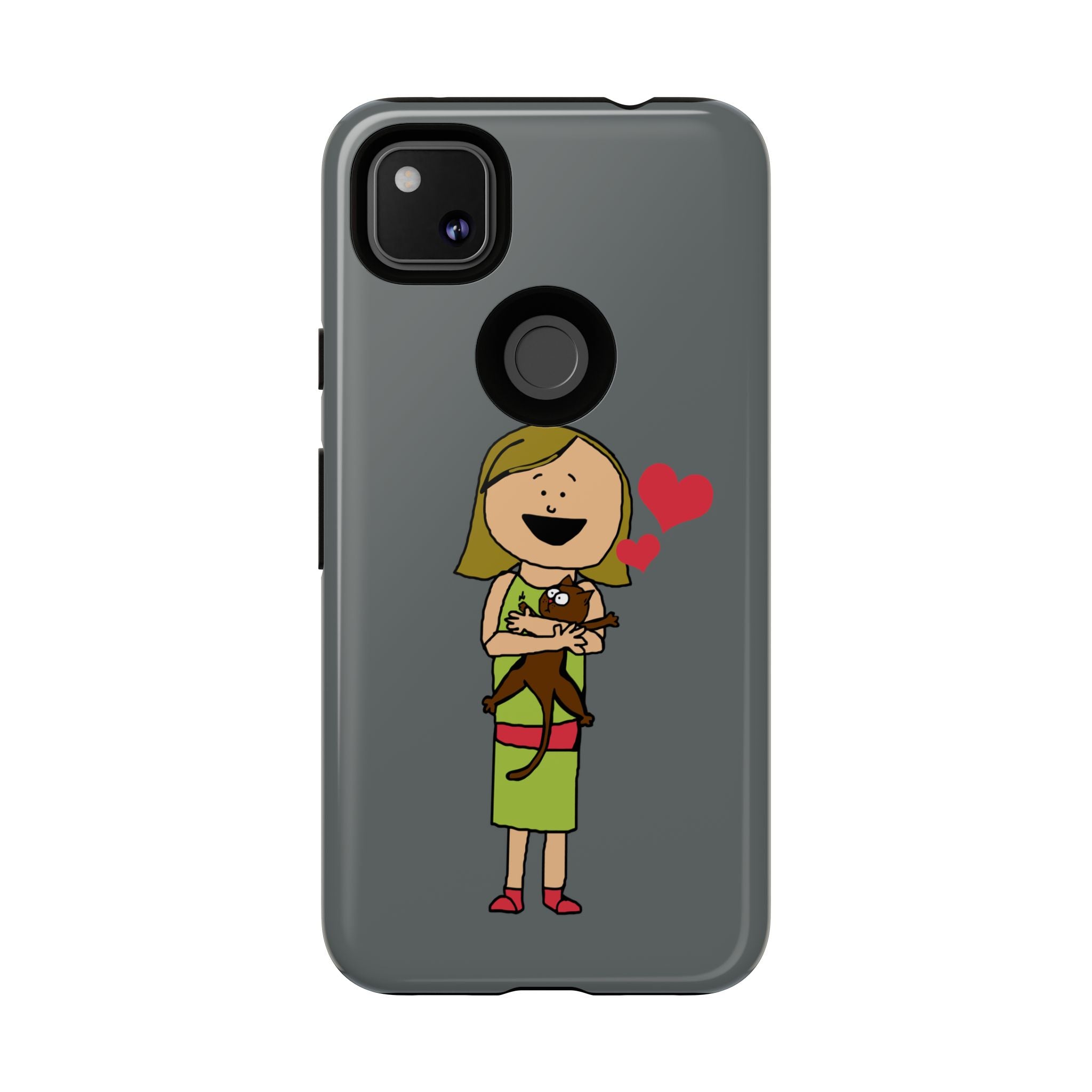 Pet Lover's Phone Case, Cute Animal Phone Cover, Gift for Dog Lovers, Cartoon Design, Fun Smartphone Accessory