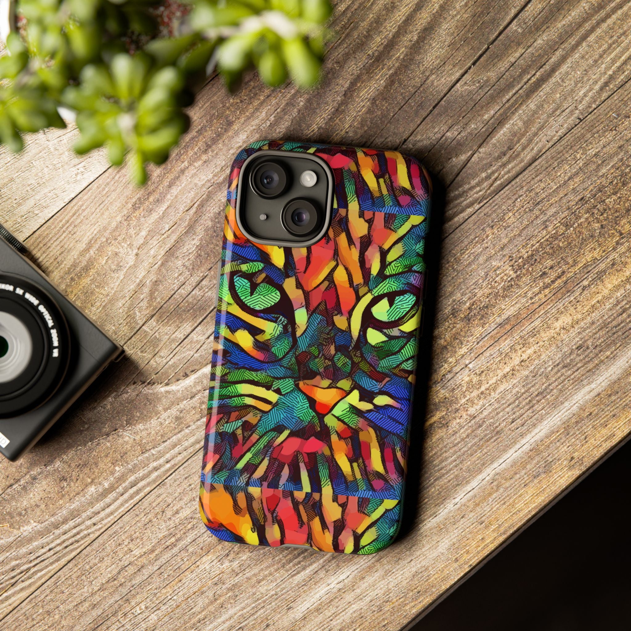 Colorful Phone Cases for Vibrant Style - Tough Cases, Unique Gifts, Animal Print, Artistic Design, Phone Accessories, Eco-Friendly
