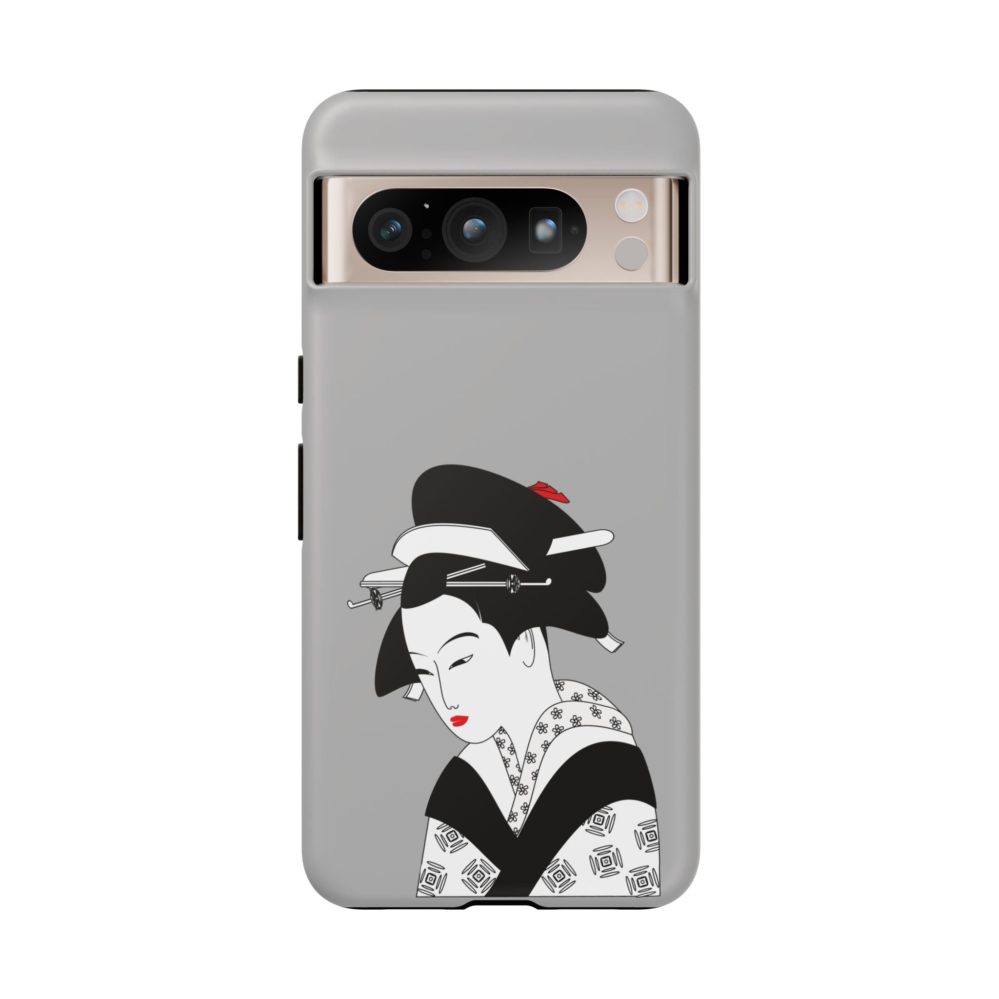 Stylish Phone Case with Japanese Geisha Design, Tough Phone Case, Cute Phone Cover, Japanese Art, Ethnic Style