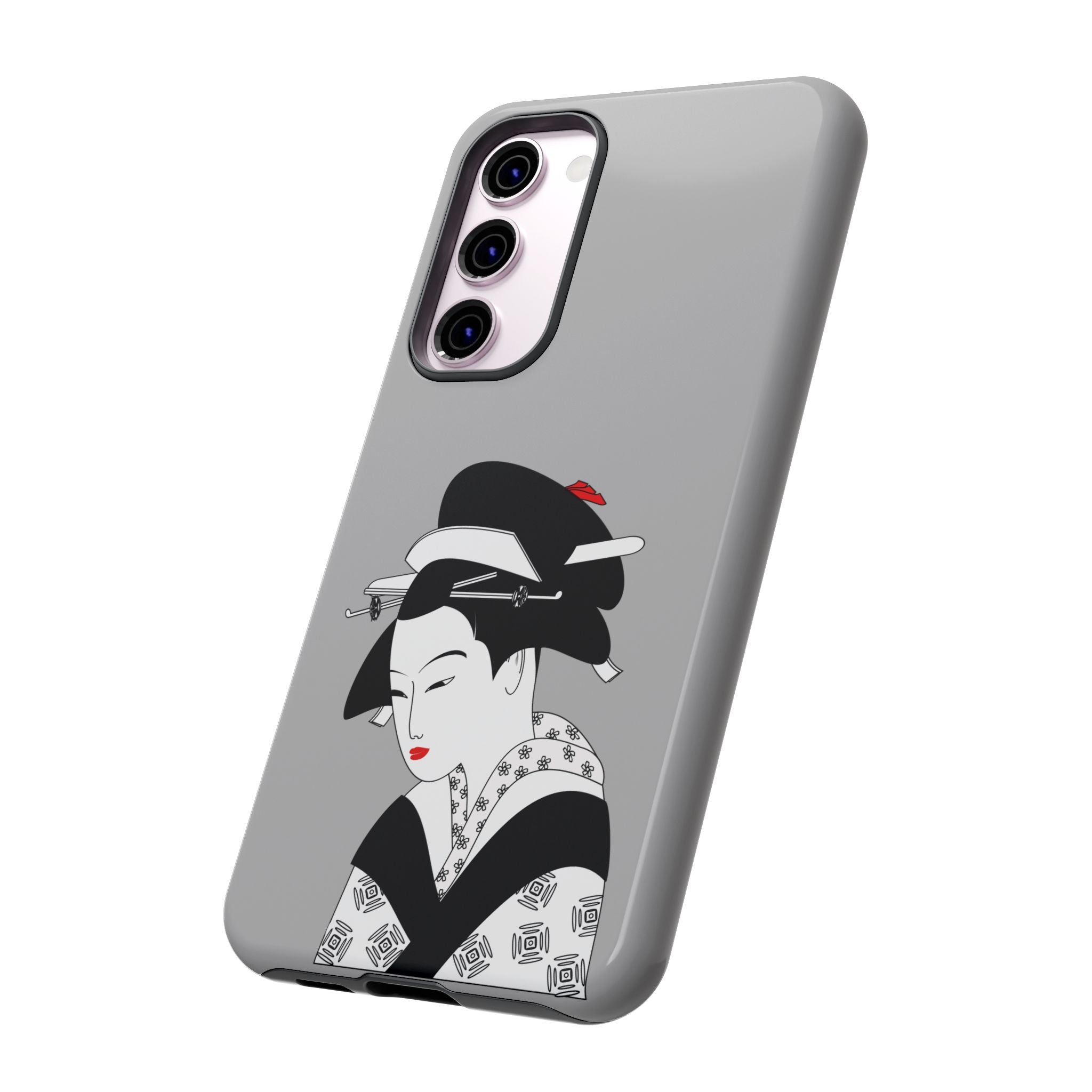 Stylish Phone Case with Japanese Geisha Design, Tough Phone Case, Cute Phone Cover, Japanese Art, Ethnic Style