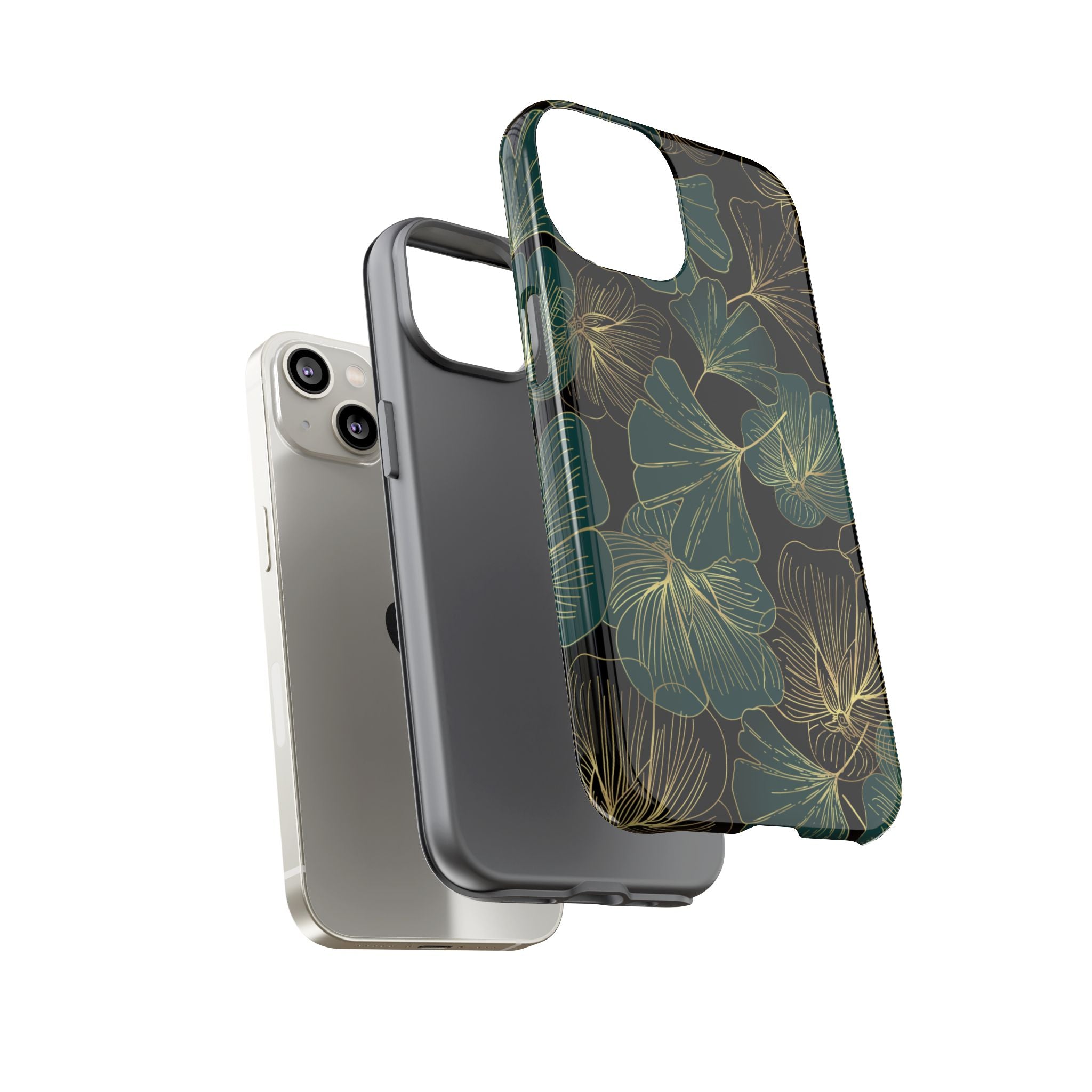 Floral Phone Case - Tough Cases, Protective Cover, Stylish Accessory, Gift for Her, Nature-Inspired Design