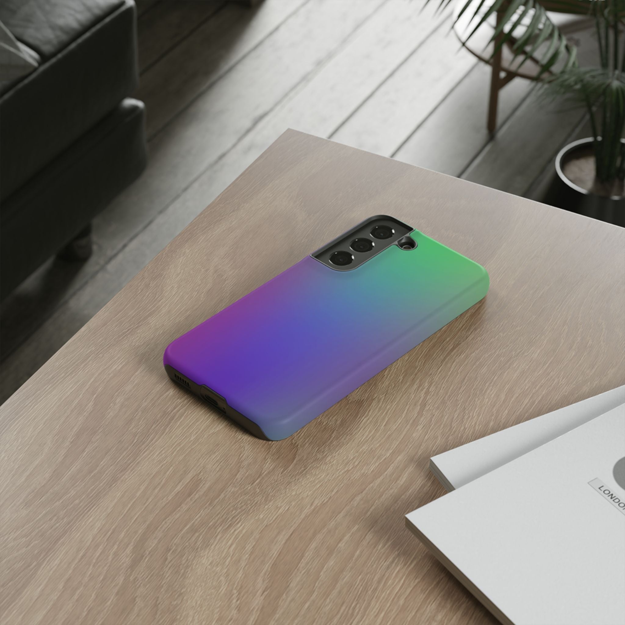 Gradient Phone Case, Durable Phone Protector, Trendy Cell Phone Accessory, Gift for Tech Lovers, Stylish Mobile Case