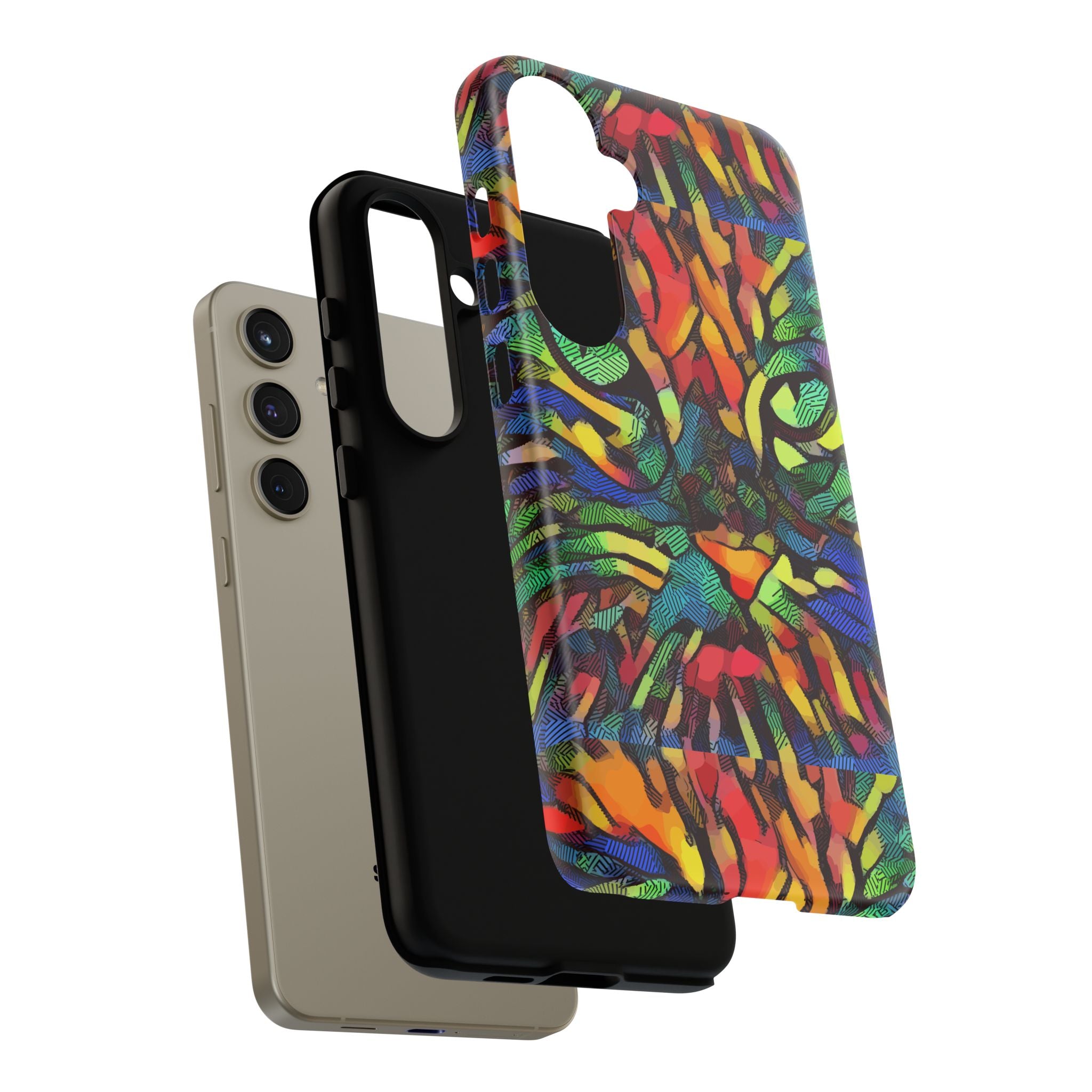 Colorful Phone Cases for Vibrant Style - Tough Cases, Unique Gifts, Animal Print, Artistic Design, Phone Accessories, Eco-Friendly