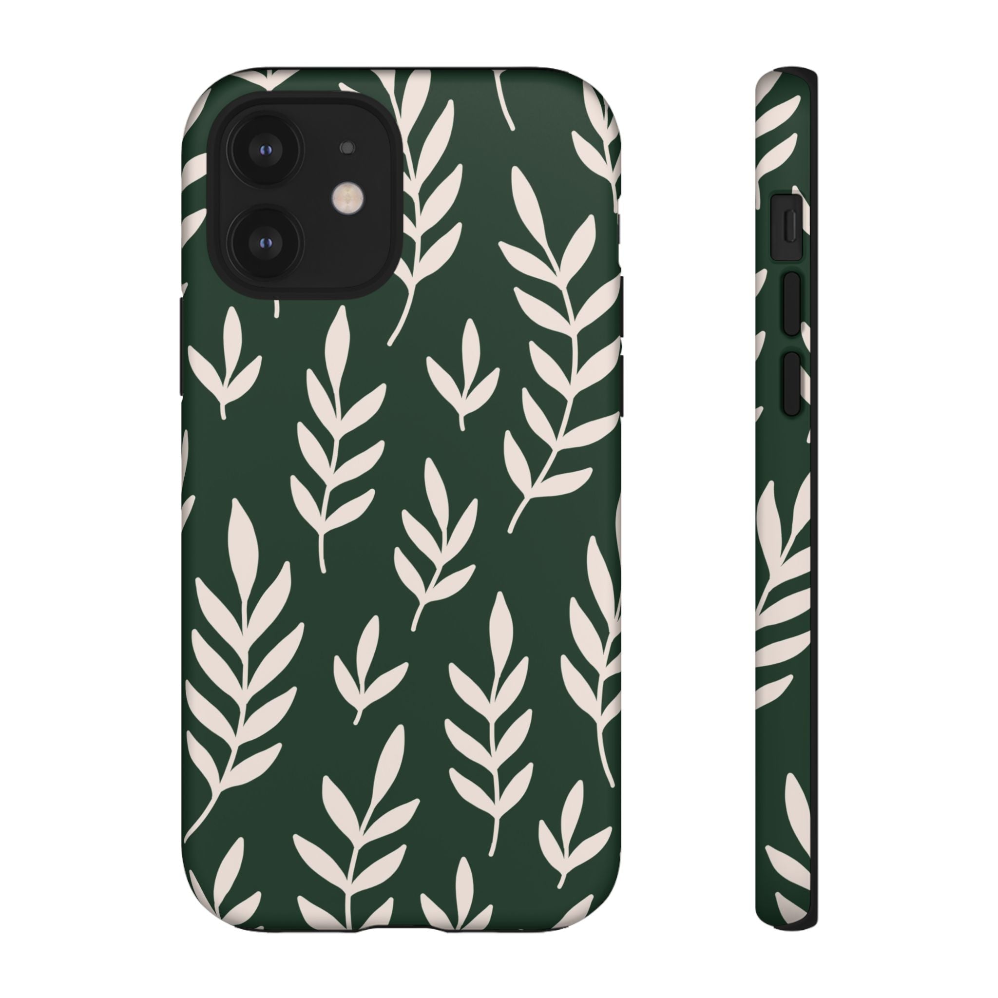 Leafy Phone Case, Tough Cases for Nature Lovers, Green Leaf Design, Eco-Friendly, Stylish Mobile Cover, Gift for Her