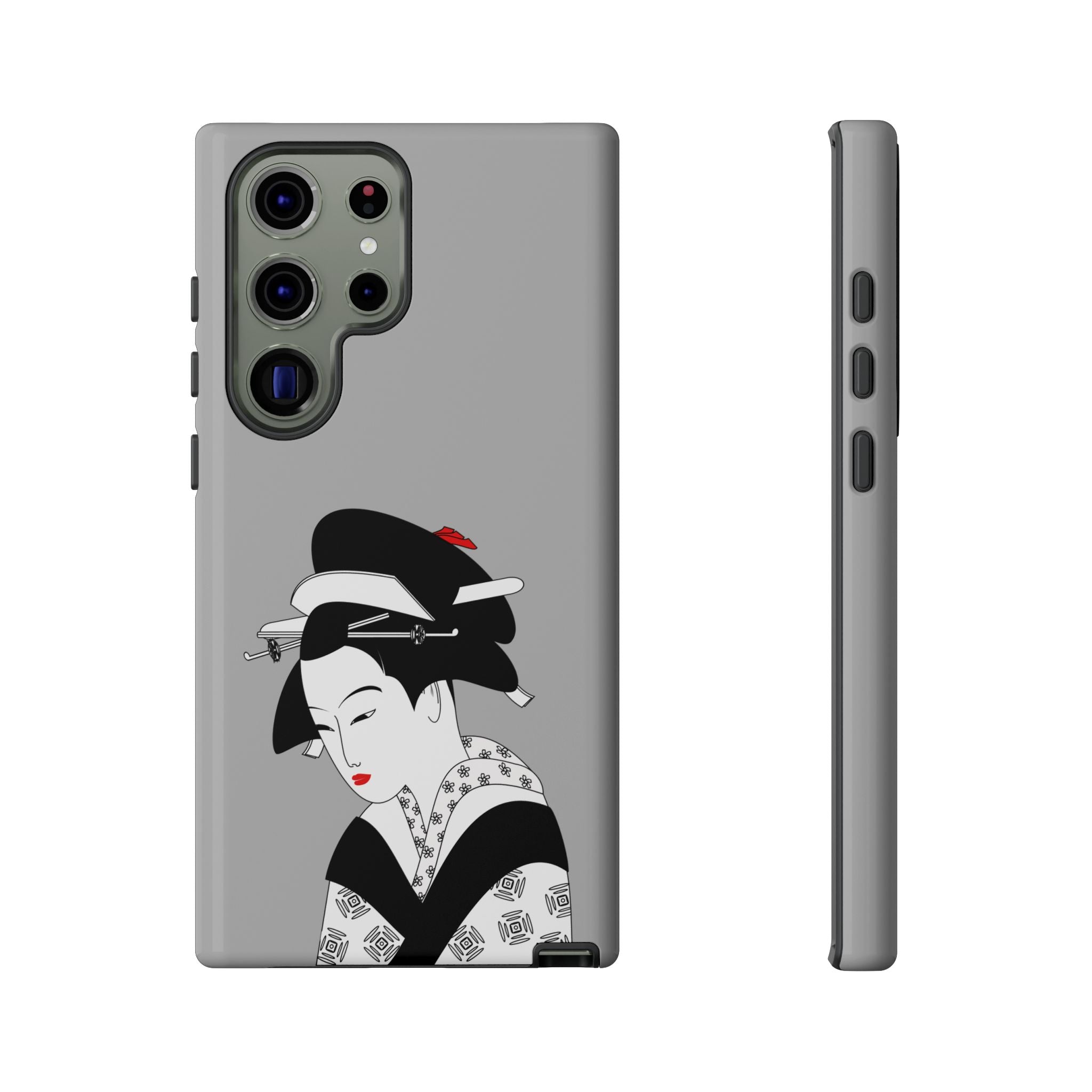 Stylish Phone Case with Japanese Geisha Design, Tough Phone Case, Cute Phone Cover, Japanese Art, Ethnic Style