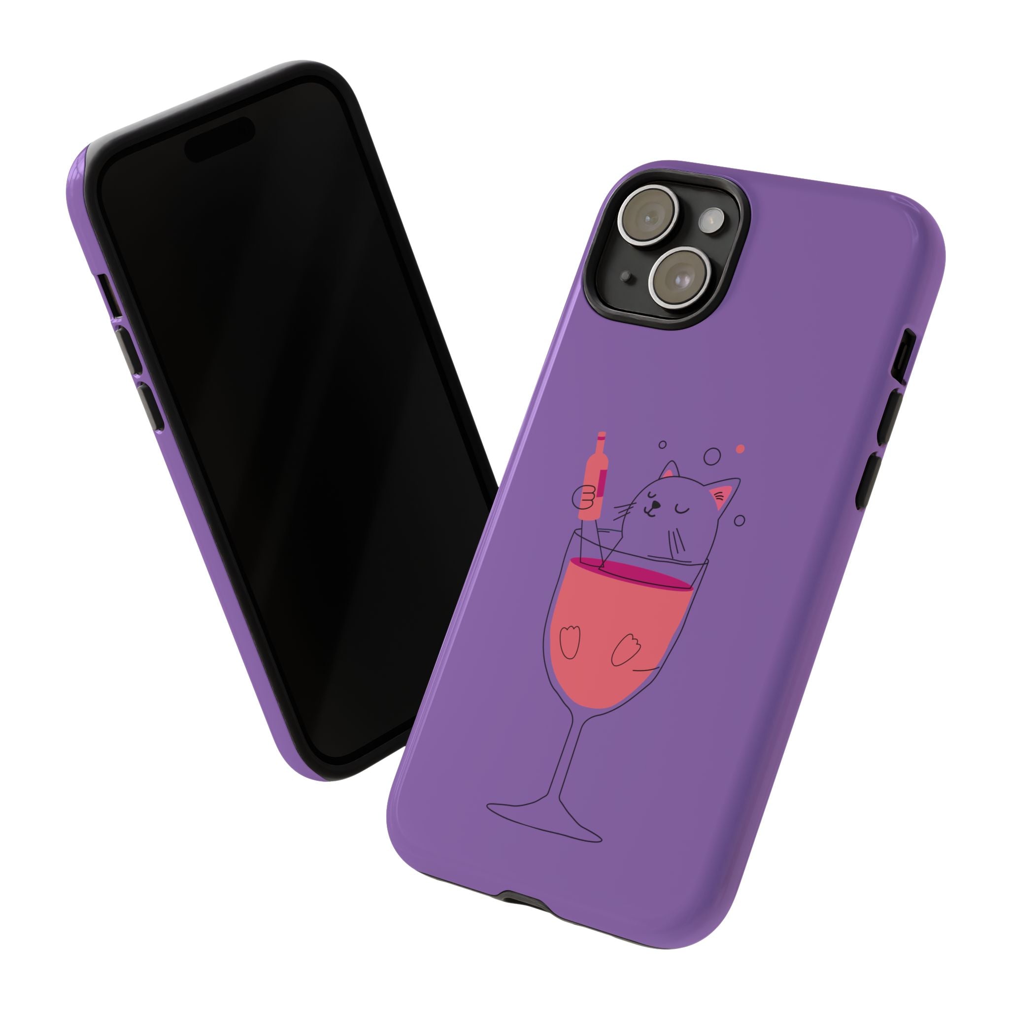Cute Cat Phone Case, Fun Gift for Cat Lovers, Colorful Phone Cover, Pet Lover Accessory, Unique Cat Themed Case