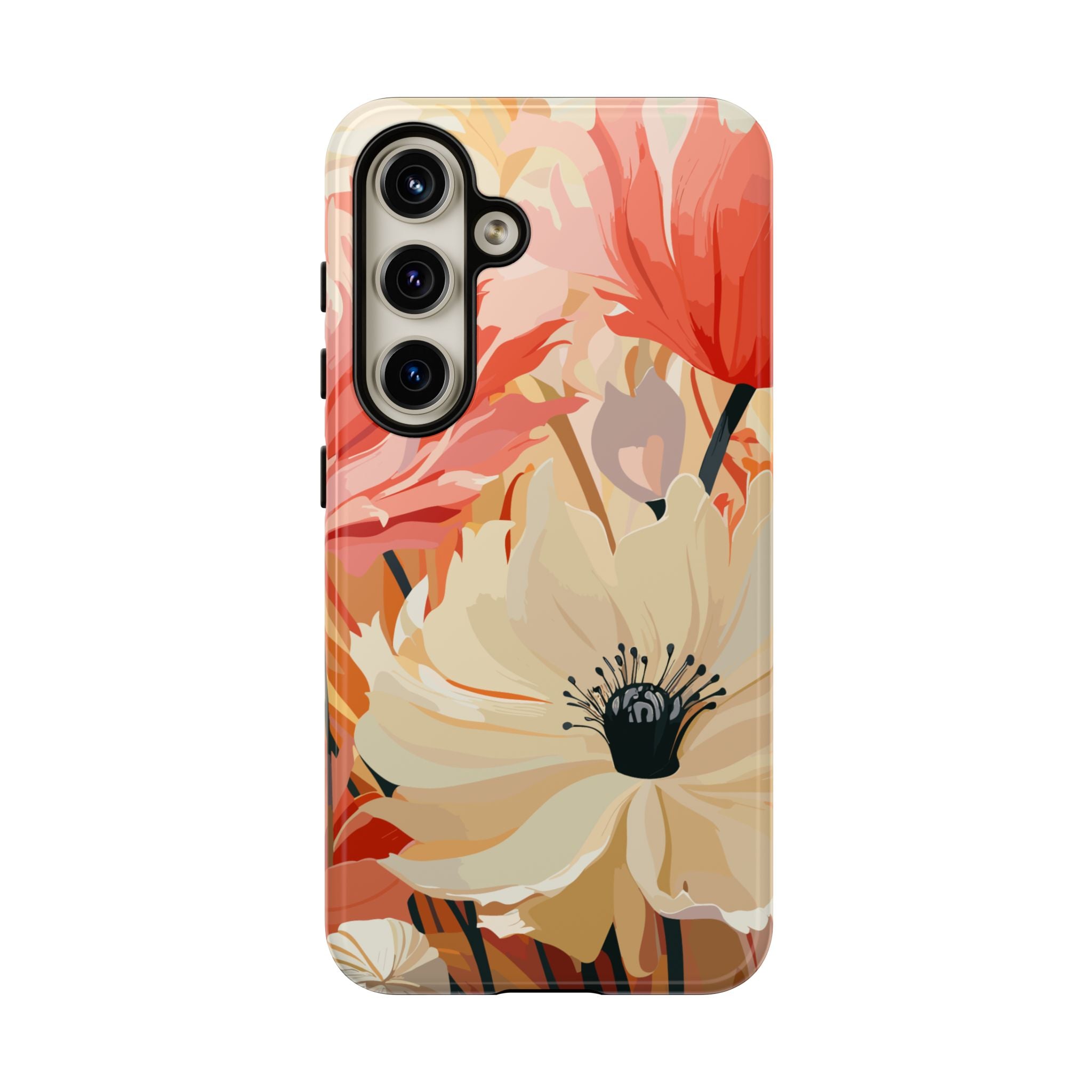 Floral Phone Case, Tough Protective Cover for Floral Lovers, Perfect Gift for Friends, Spring Celebration, Art Lovers Gift