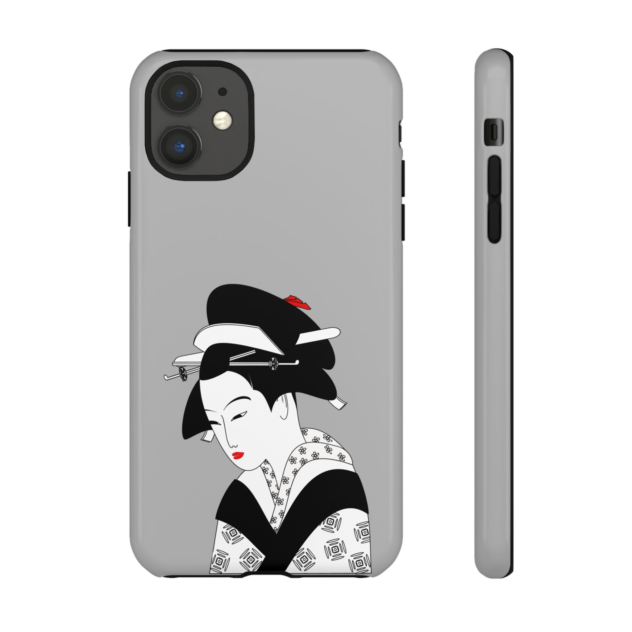Stylish Phone Case with Japanese Geisha Design, Tough Phone Case, Cute Phone Cover, Japanese Art, Ethnic Style