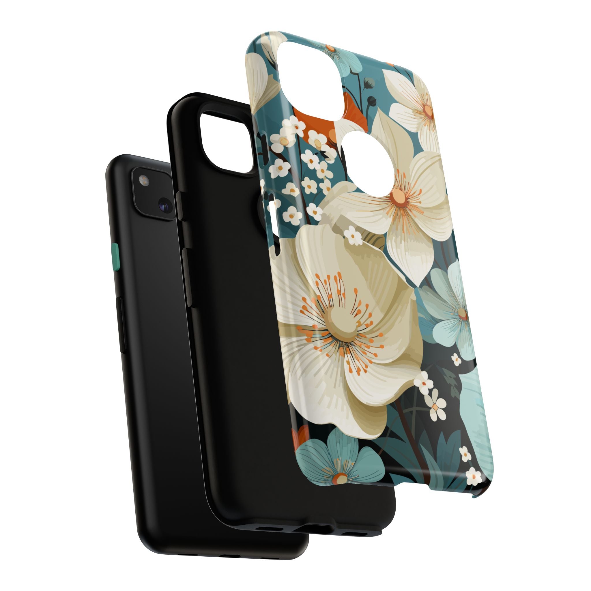 Floral Phone Case, Stylish Tough Cases with Botanical Design, Flower Print Phone Cover, Gifts for Nature Lovers, Eco-Friendly Mobile Cover