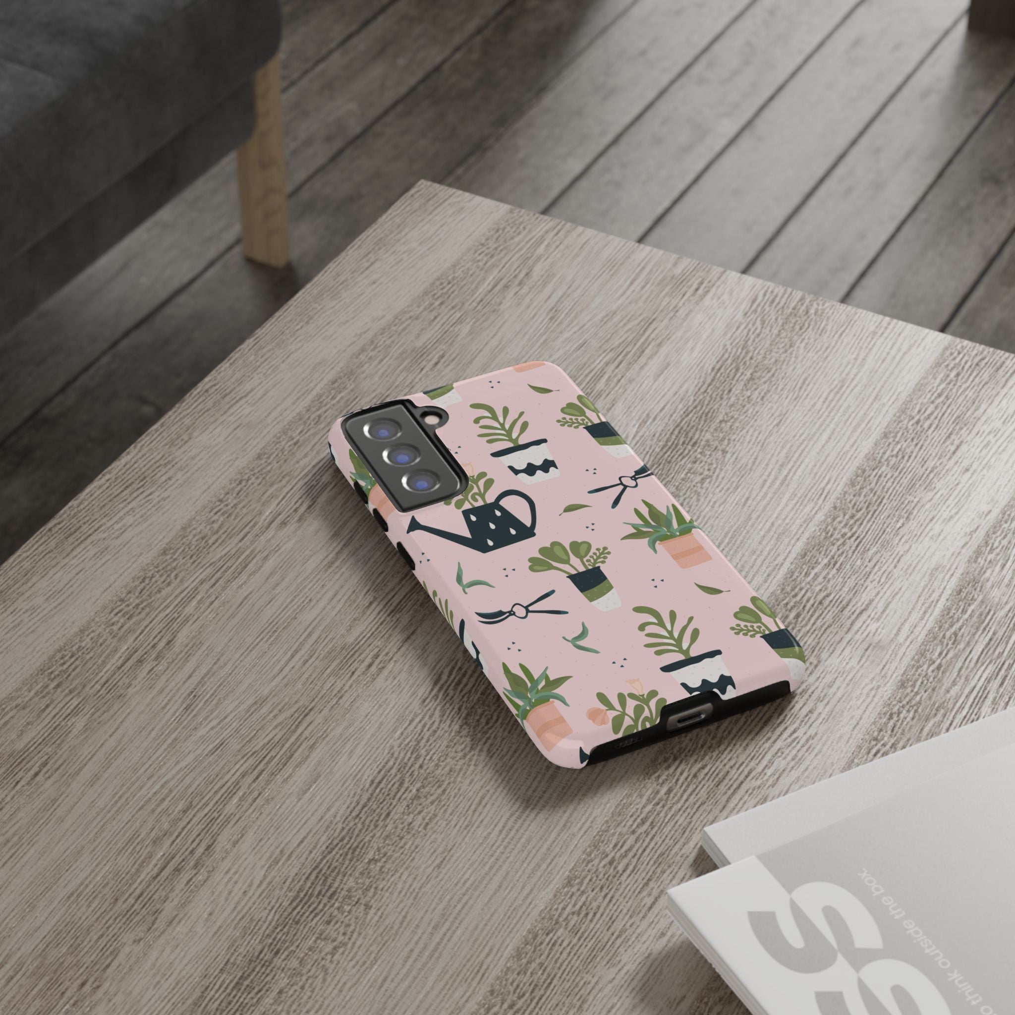 Floral Phone Case, Cute Plant Lover Case, Gift for Gardeners, Phone Cover, Green Thumb Accessories, Mother's Day Gift